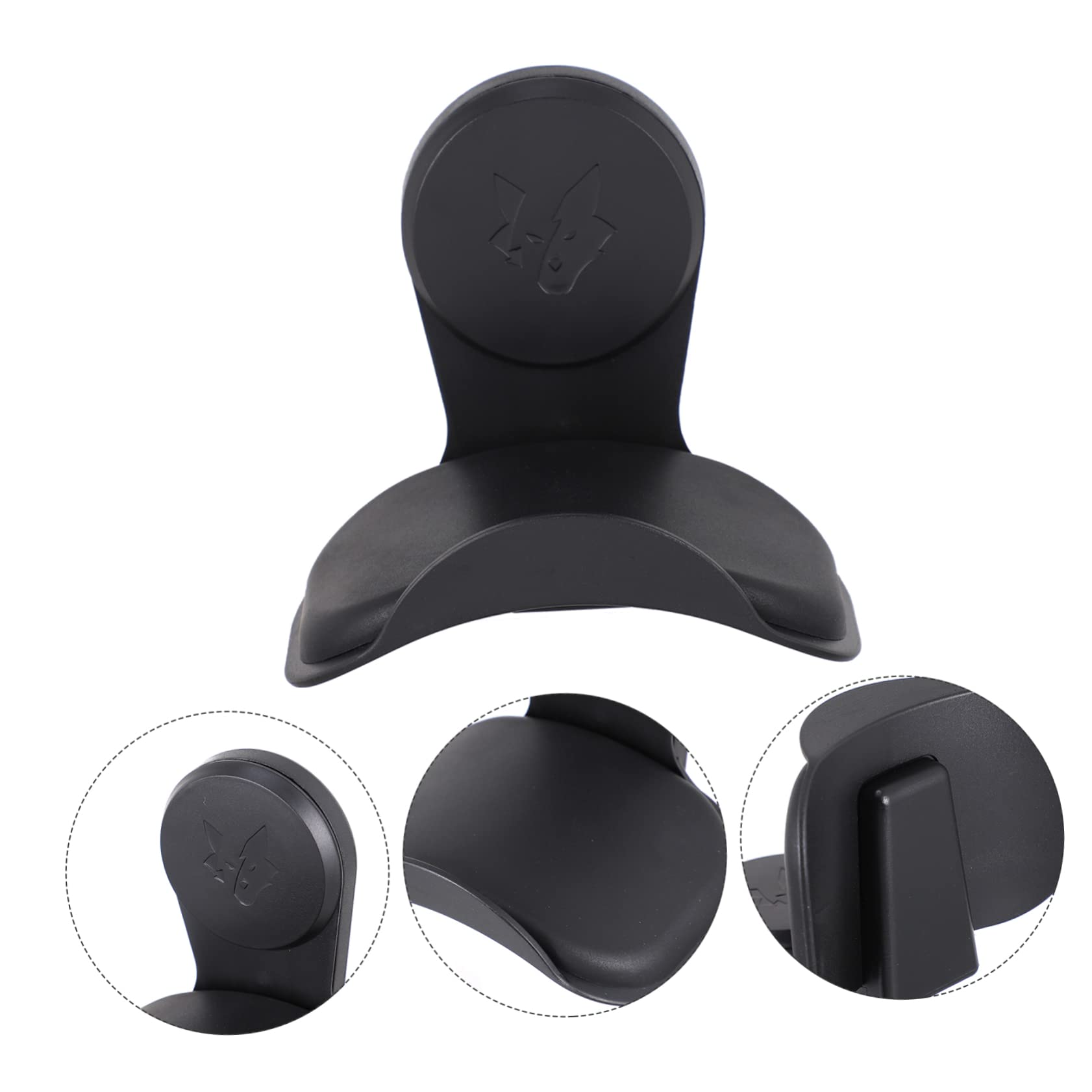 6-Pack Angoily Headphone Hangers - Wall Mount & Under Desk Headset Stand Hooks for Gaming, Office & Home Organization (Black) - Perfect for Gamers, Work from Home & Headphone Storage Solutions