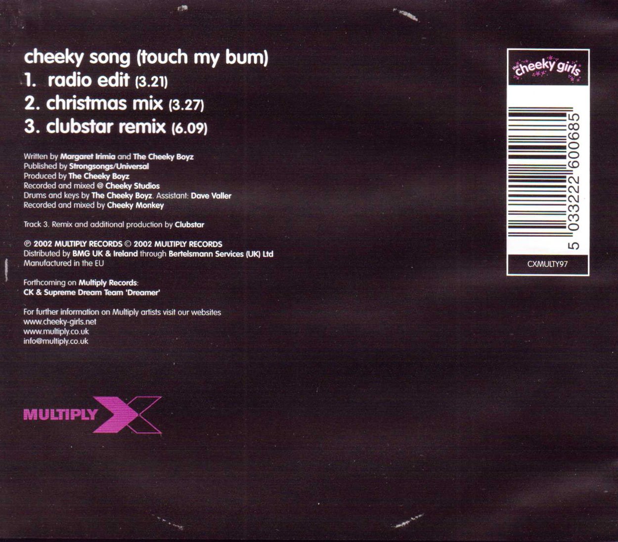 Cheeky Song (Touch My Bum) Pt.2 - 流行舞曲音乐下载，派对必备，健身节奏感提升，车载音乐精选