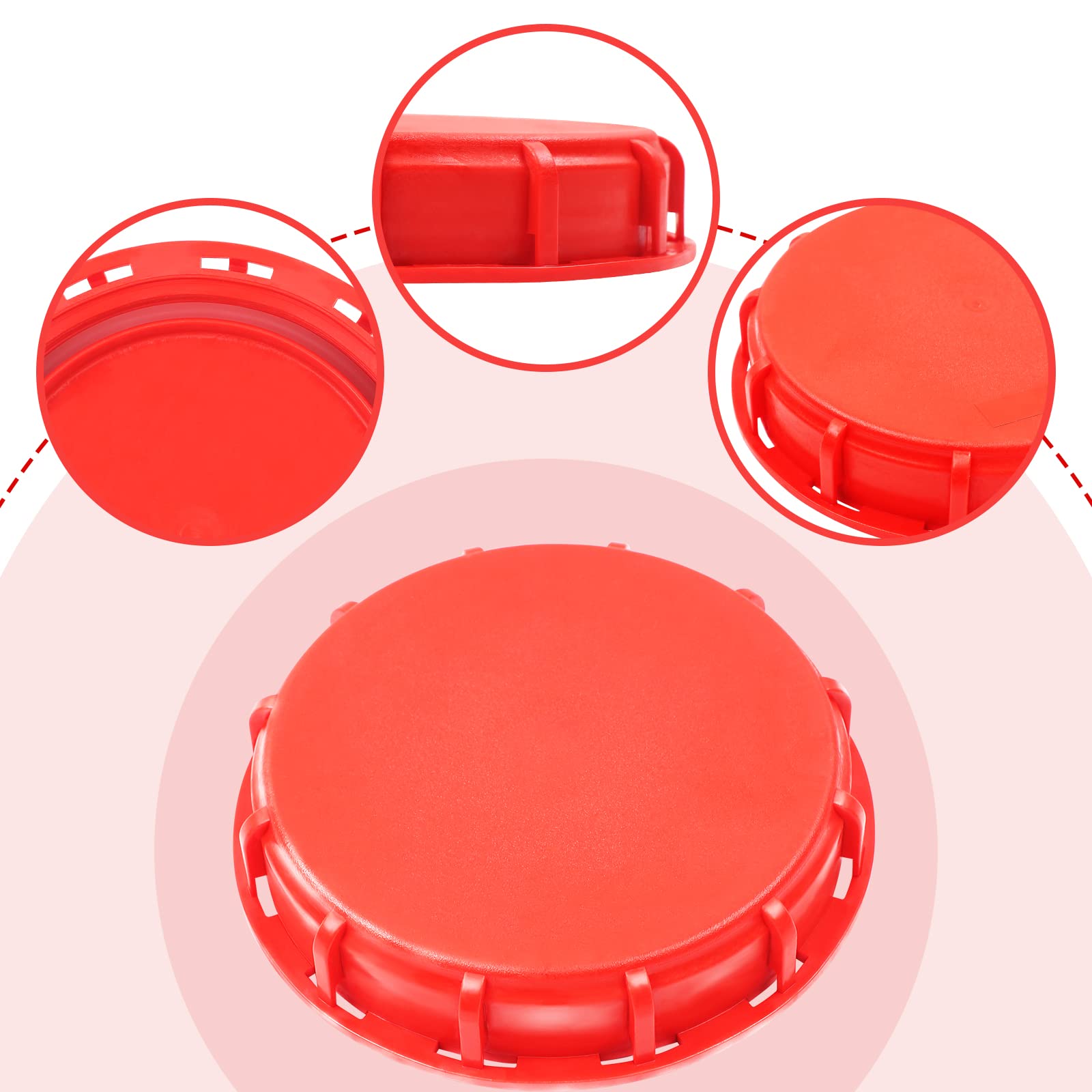 2 Pack Thickened IBC Tote Lid Covers - 163mm IBC Can Caps with Gasket for 275-330 Gallon Tanks | Heavy-Duty Plastic Covers for Chemical, Medicine & Food Storage | Perfect for Industrial, Agricultural & Liquid Transport Applications
