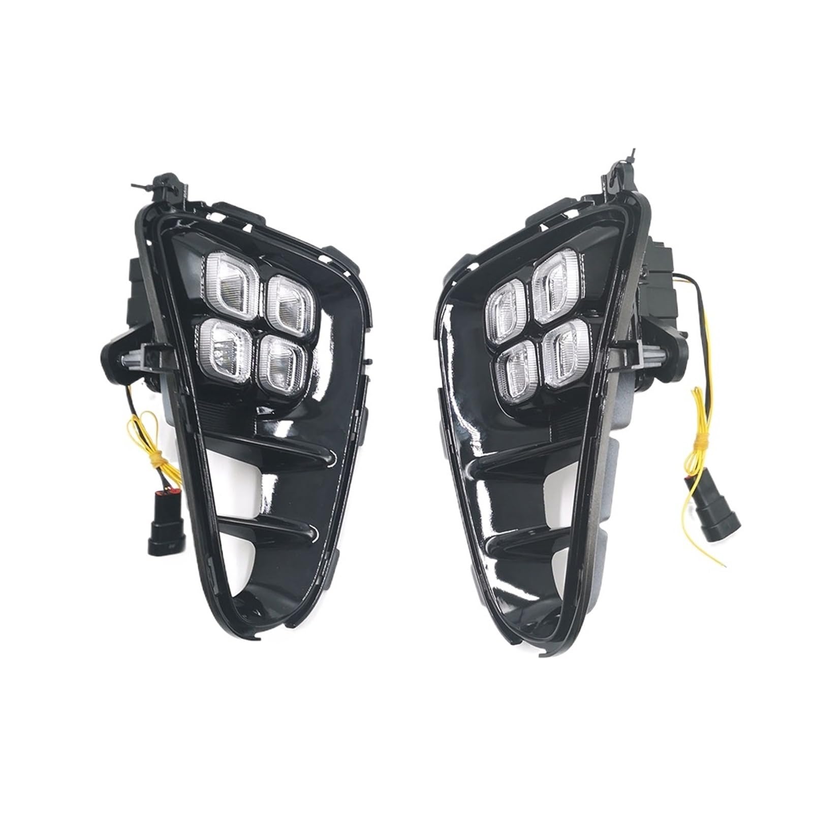 Compatible LED Fog Lights & DRL Headlights for Kia Picanto 2017-2020 - Daytime Running Lights Front Bumper Lamp Assembly - Perfect for Night Driving & Enhanced Visibility