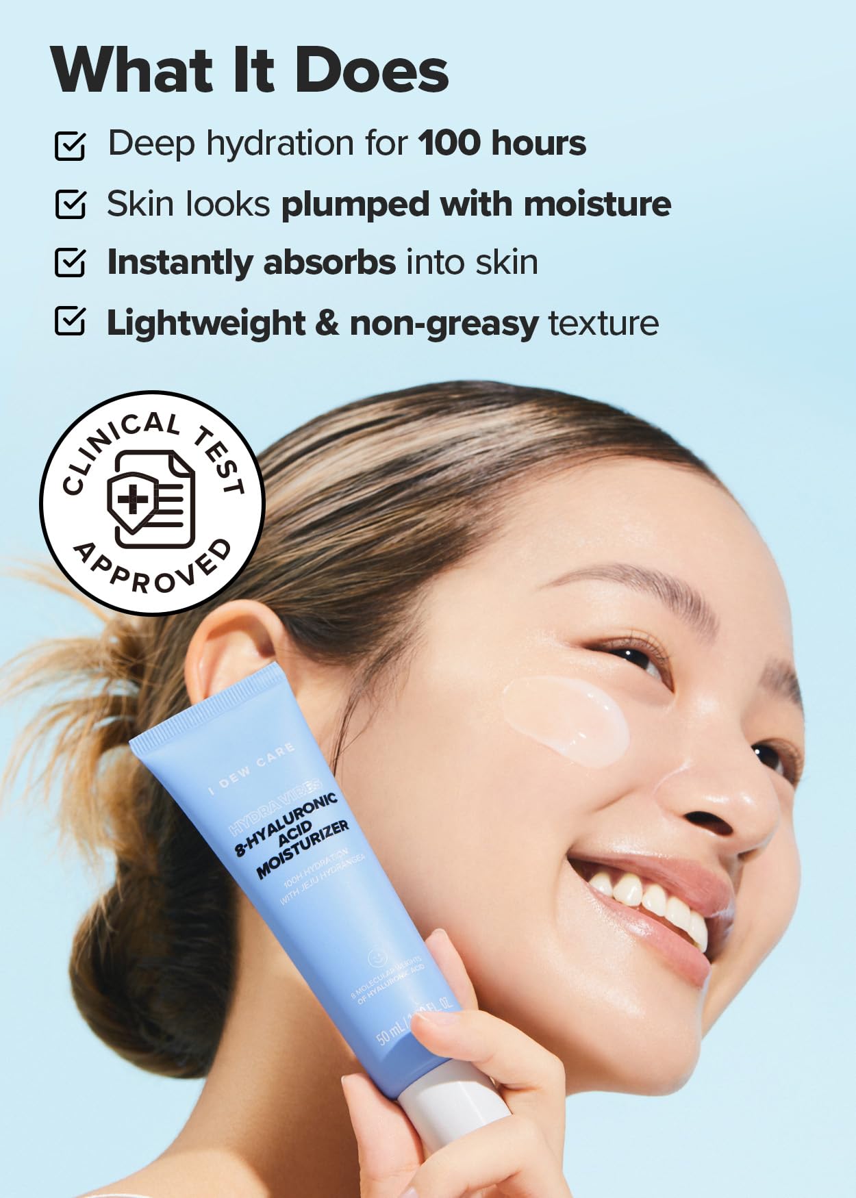 Hydra Vibes Hyaluronic Acid Moisturizer - Vegan & Cruelty-Free for Glass Skin | Daily Hydration