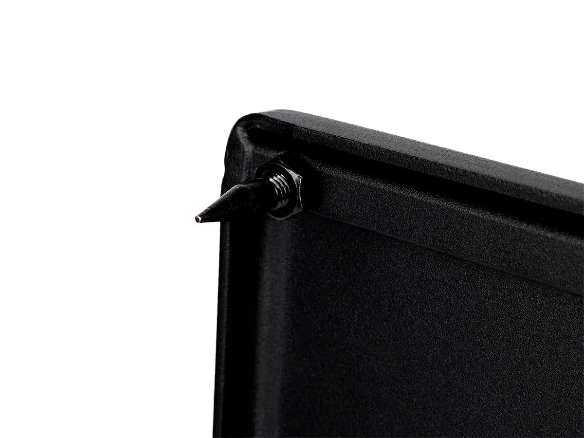 Heavy Duty 32 Inch Steel Speaker Stand with Adjustable Top Plate - Supports Up to 75 lbs - Scratch Resistant for Center & Bookshelf Speakers - Perfect for Home Theater, Studio & Audio Setups