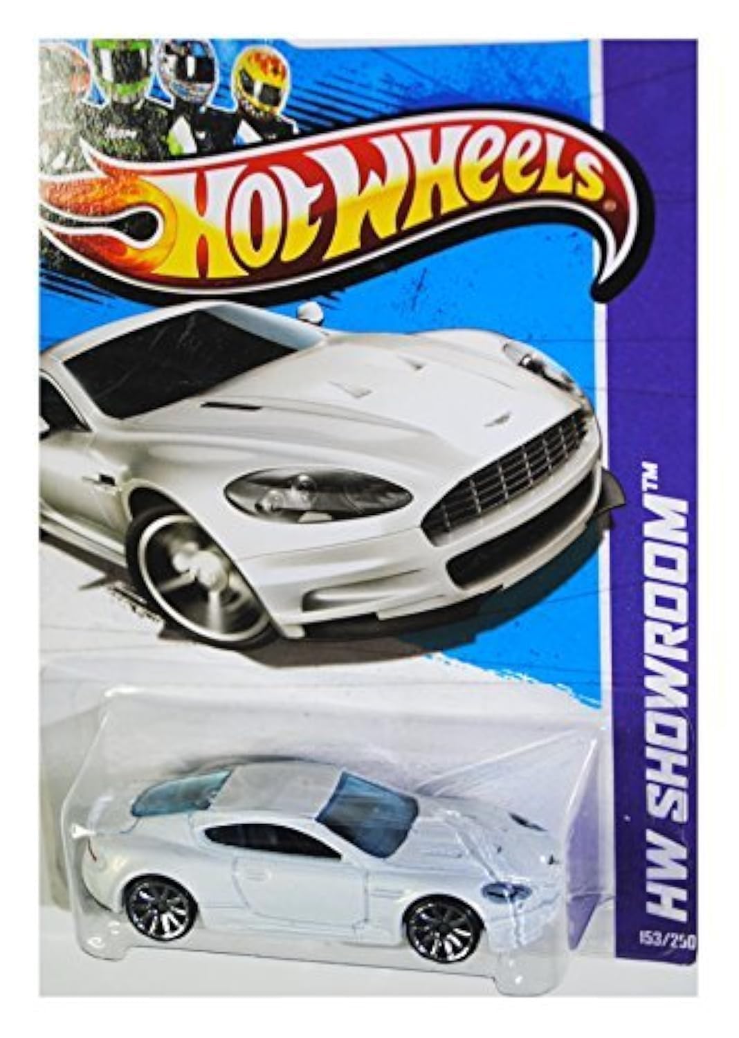Hot Wheels 2013 HW Showroom Aston Martin DBS White Die-Cast Car 1:64 Scale Limited Edition 153/250 - Collectible Toy Car for Kids & Adults, Perfect for Display, Gifts, and Racing Play