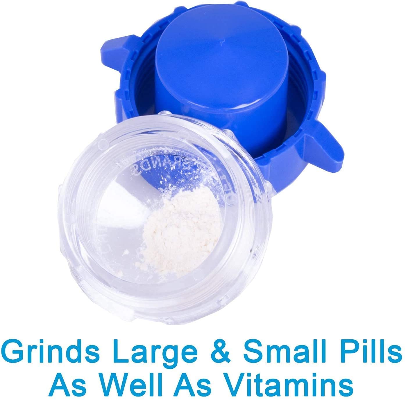 Apex Pill Crusher and Grinder - Efficient Medicine Pulverizer for Large & Small Pills, Tablets & Vitamins - Crush Multiple Medications to Fine Powder with Built-in Storage Cap - Perfect for Elderly Care, Travel & Daily Medication Management