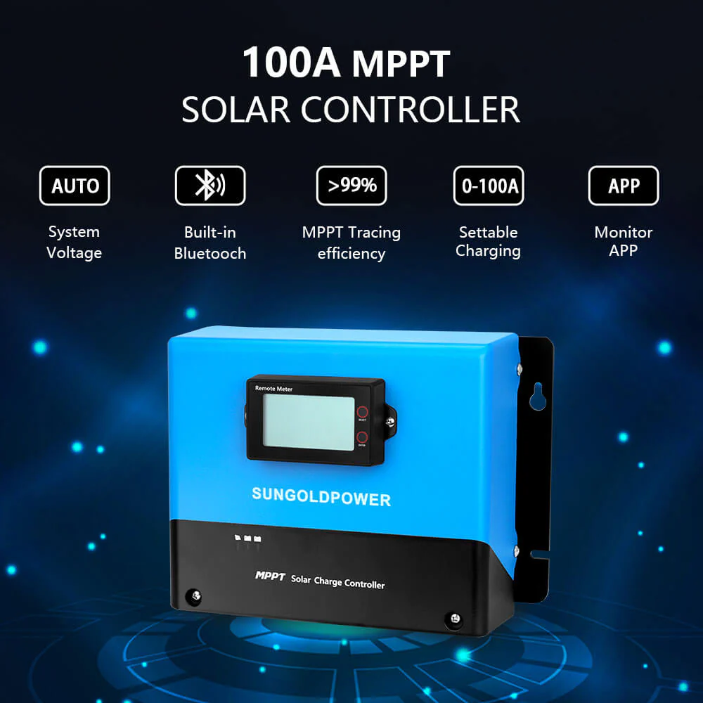 SunGoldPower 12K20E Off-Grid Solar Kit - 12000W 48VDC 120V/240V with 20.48kWh LiFePO4 Battery & 12x415W Solar Panels | Perfect for Home Backup Power, RV Living & Remote Cabins