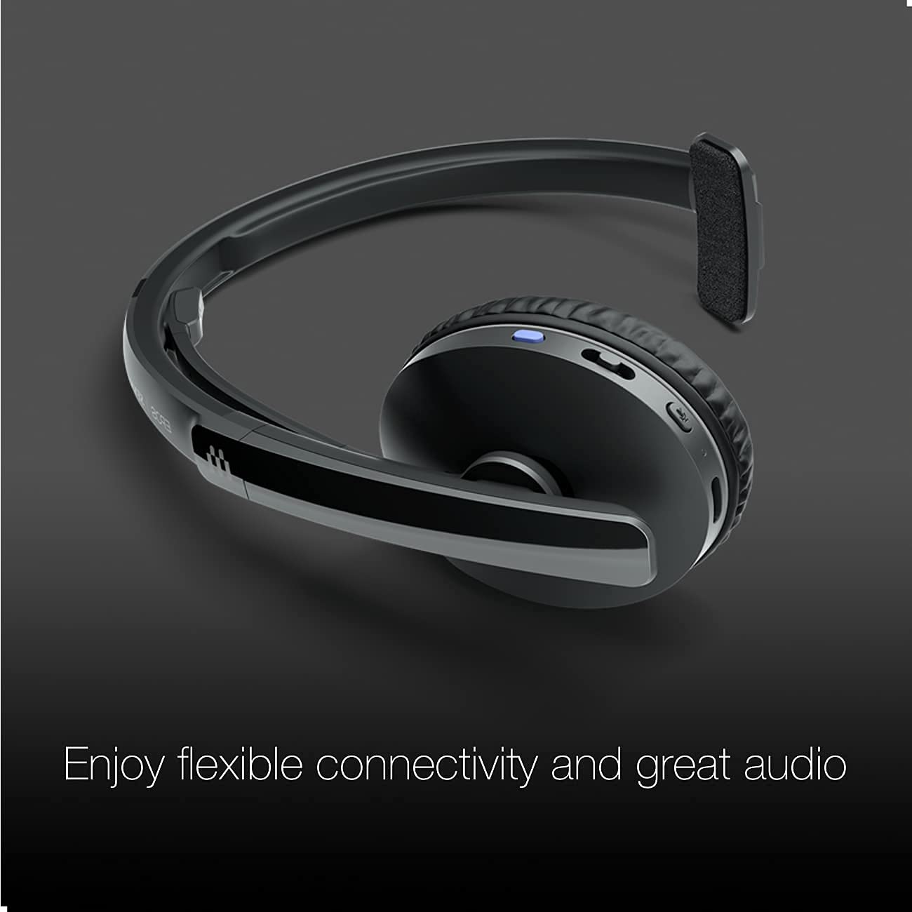 EPOS Sennheiser 231 Mono Bluetooth Headset with USB-C Dongle - UC & Teams Certified for PC, Mac, Smartphone - Compatible with Zoom, RingCentral, Desk Phones - Includes Microfiber Cloth for Office & Remote Work