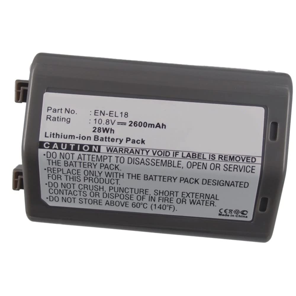 Synergy Digital Camera Battery for Nikon D4 D4S D5 D500 D800 D800E D810 D810A D850 - 10.8V 2600mAh Li-ion Replacement Battery - Perfect for Travel Photography & Professional Shooting