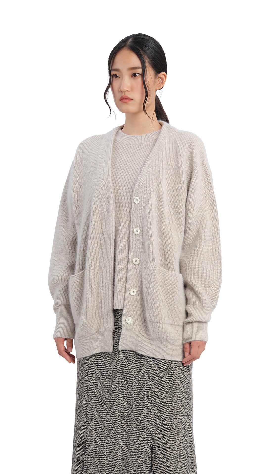 Stylish Fox Mix Cardigan for Women - Cozy Knit Sweater with Fox Print - Perfect for Fall, Winter & Casual Outfits