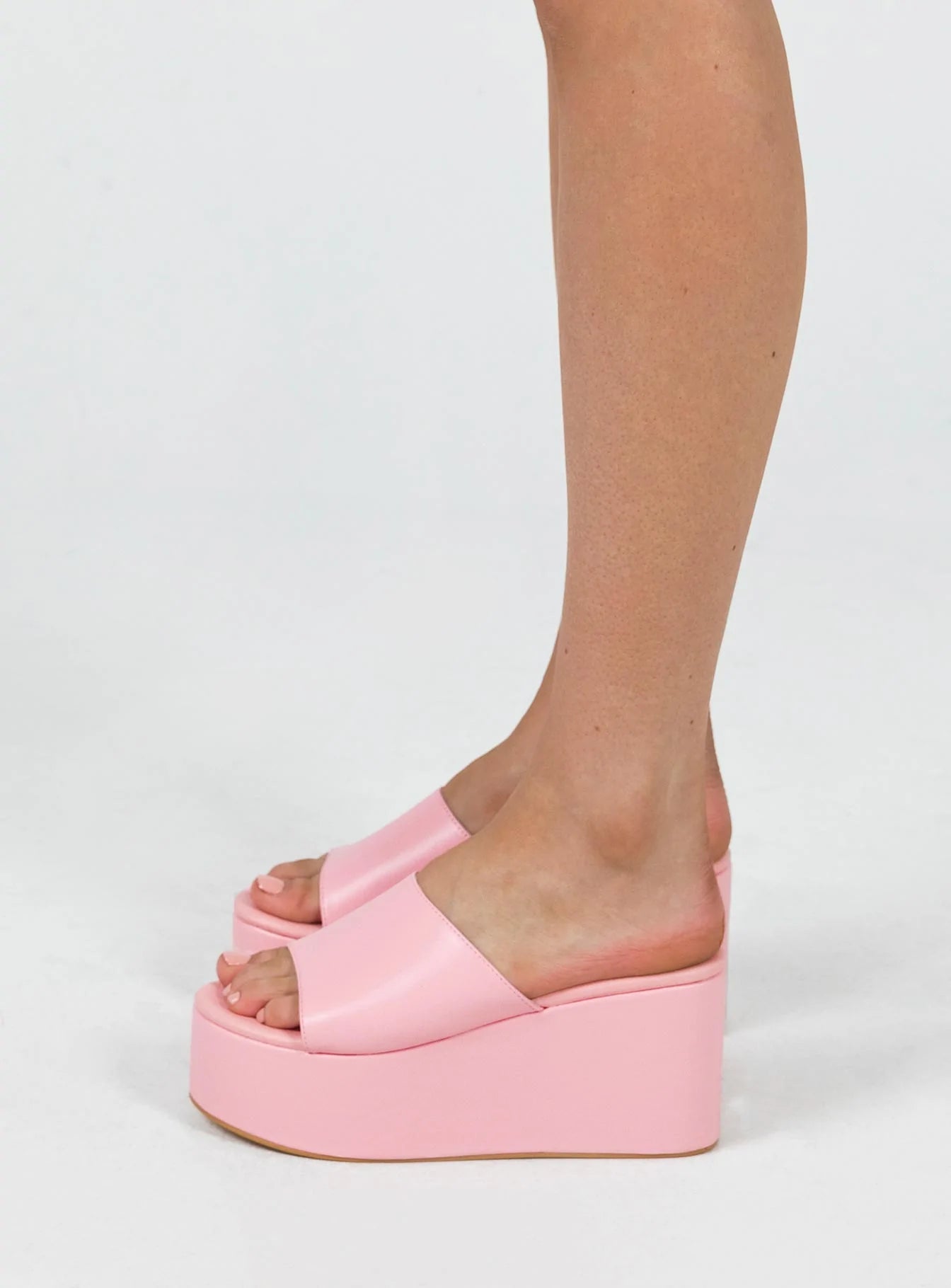 Arora Platform Slides for Women - Comfortable Pink Summer Sandals for Casual Wear, Beach, and Outdoor Activities