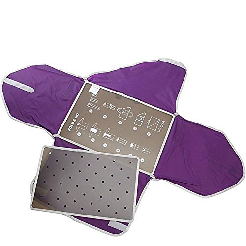 LiteGear Fold & Go Clothing Folder - Portable Travel Clothes Organizer (Purple) | Perfect for Packing Suitcases, Closet Storage & Laundry Organization
