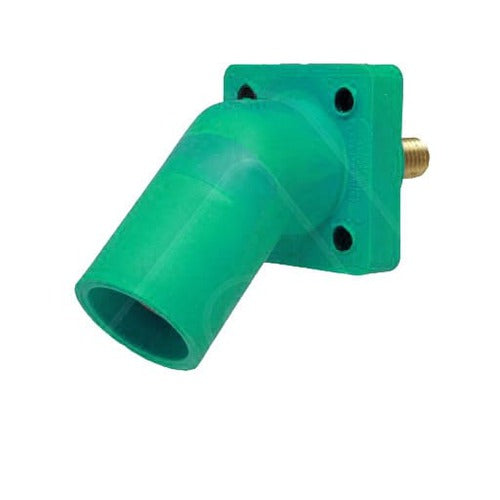 Crouse Hinds Cam Lok 45 Degree Panel Mount with Threaded Post - 400 Amp Max Series 16 - Ideal for Industrial Electrical Panels & Power Distribution Systems