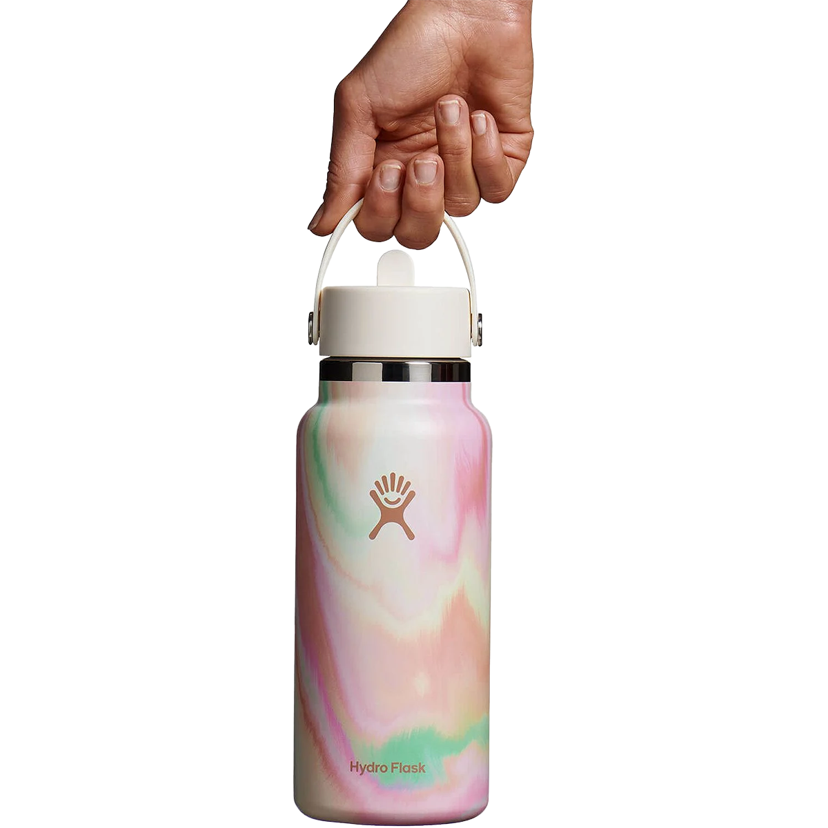 32 oz Wide Mouth Water Bottle with Flex Straw Cap - Leakproof & Durable for Gym, Hiking, Travel & Outdoor Activities