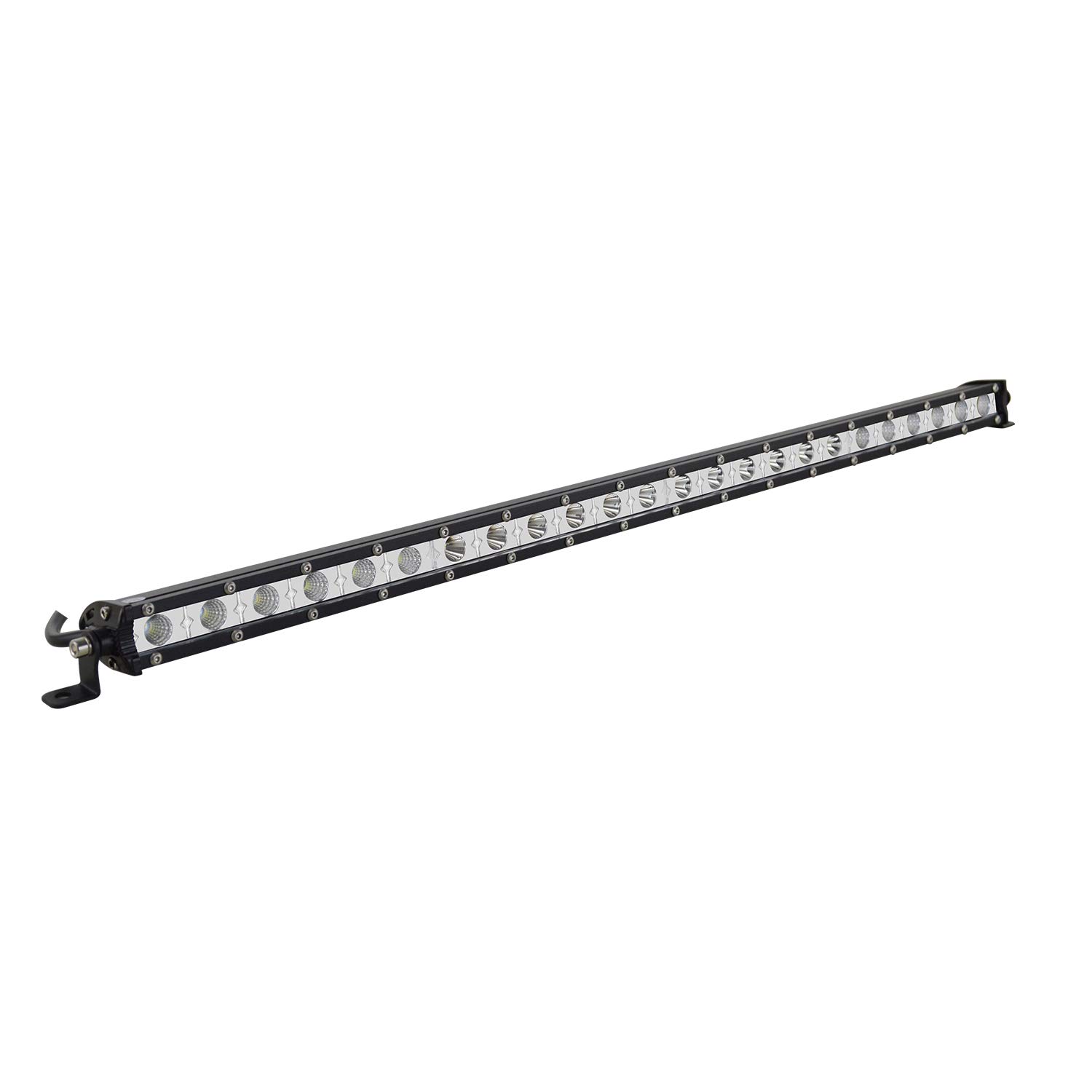 SKYWORLD 25-Inch Ultra-Slim Single Row LED Light Bar - 120W Spot Flood Combo Beam for Trucks, Boats, ATV, UTV & SUV | Waterproof Off-Road Lighting for Roof, Bumper & Fog Driving | Perfect for Night Adventures, Camping & Emergency Use