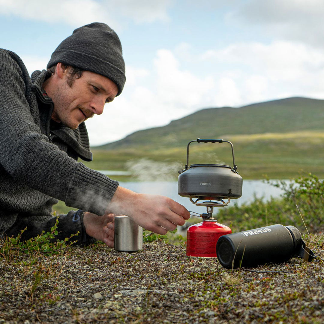 Primus Essential Trail Camping Gas Stove - Lightweight Portable Backpacking Stove for Hiking, Camping & Outdoor Adventures - Perfect for Solo Travelers & Backpackers