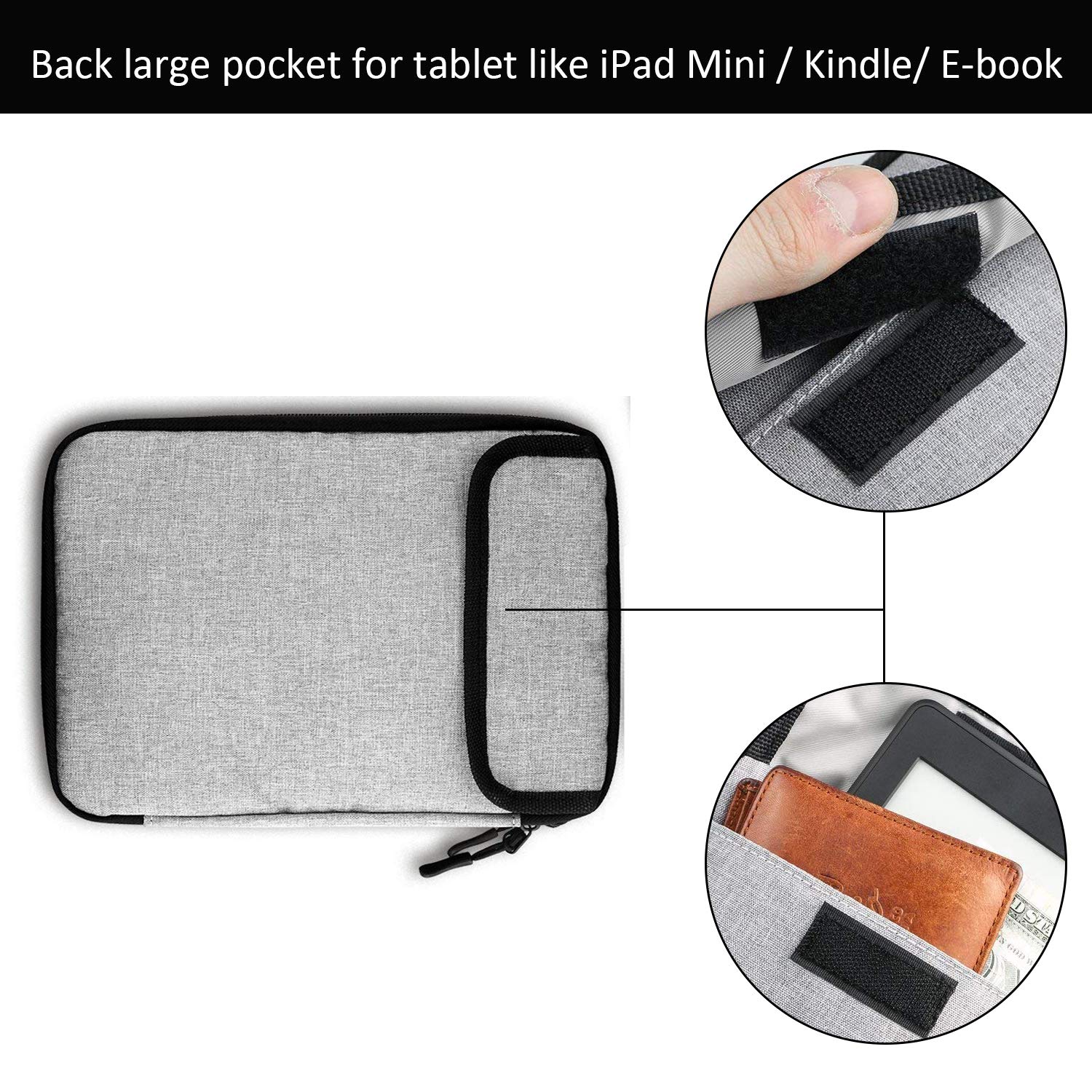 Portable Travel Cable Organizer Bag - Small Electronics Accessories Storage Case for Chargers, Phones, USB Cables & SD Cards with 8 Cable Ties | Perfect for Business Trips, Commuting & Home Office Organization
