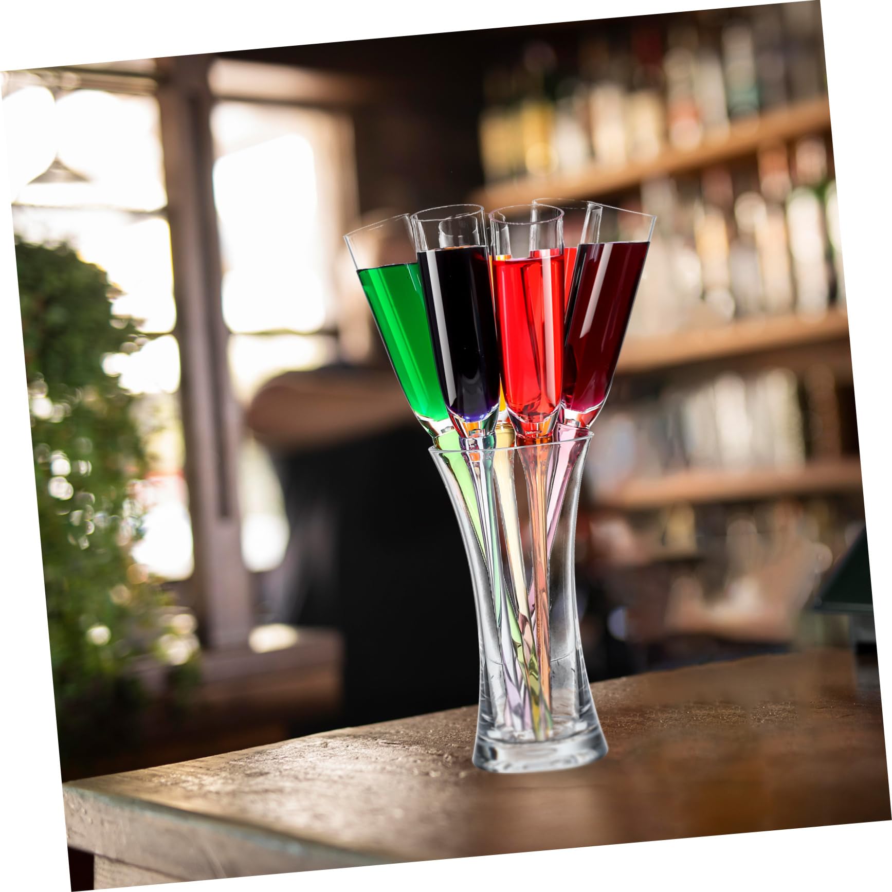 DOITOOL 1 Set Acrylic Wine Glasses - Shatterproof Red Wine Goblets, Clear Drinking Cups for Beach Parties, Weddings, and Outdoor Events - Perfect for Cocktails, Champagne, and Beverages - Party Supplies & Barware Essentials