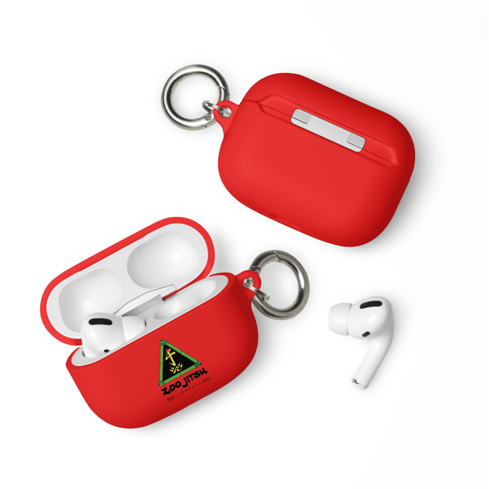 Zoo Jitsu Fighters Logo Shockproof Rubber Case for AirPods Pro/1/2/3 - Cute Animal Design Protective Cover for Apple AirPods - Perfect for Gym, Travel & Everyday Use
