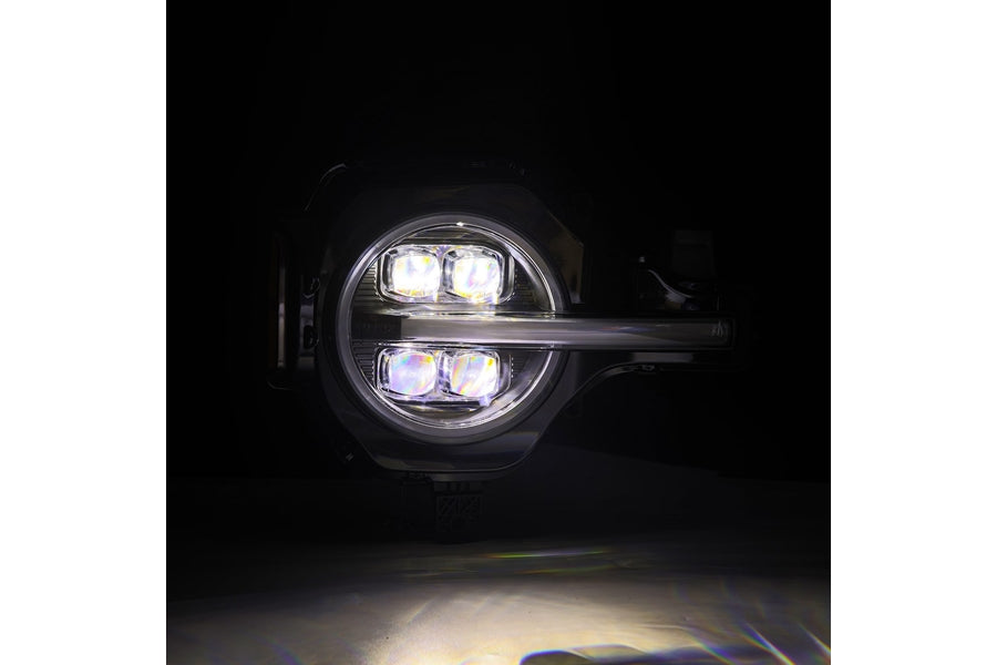 2021-2023 Ford Bronco AlphaRex NOVA Series LED Projector Headlights - Black Housing - High Performance Lighting for Off-Road & Night Driving
