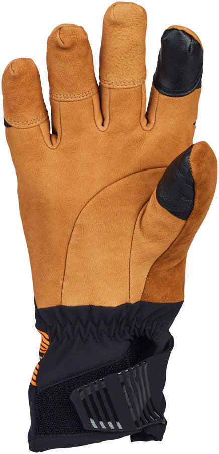 45NRTH 2024 Sturmfist 5 LTR Leather Gloves - Tan/Black, Full Finger, X Large - Winter Cycling, Motorcycle Riding & Cold Weather Outdoor Activities