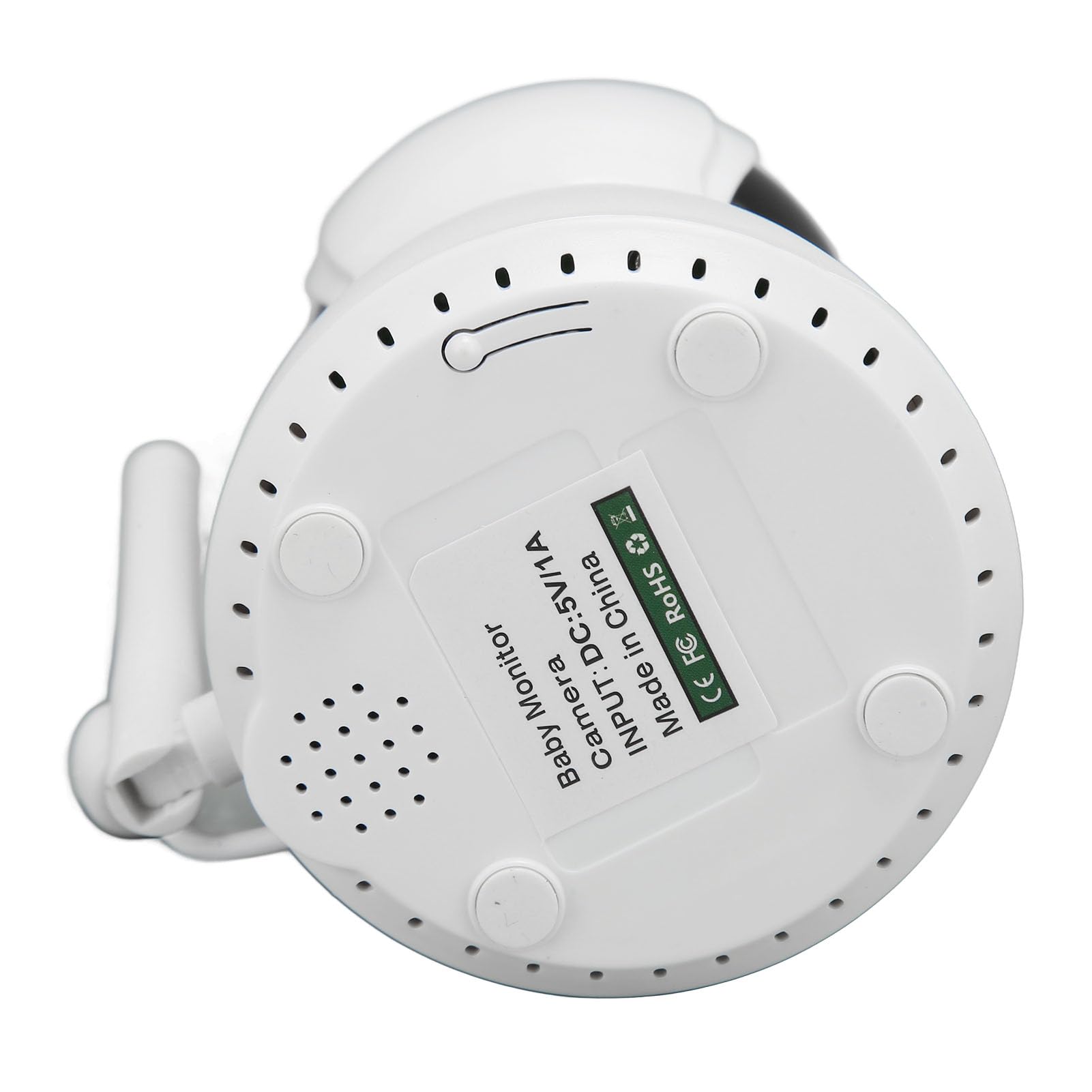 Baby Monitor with 2-Way Audio, 3X Zoom & Night Vision - 1000ft Long Range, 100-240V Home Security Camera (US Plug) for Nursery, Bedroom & Travel