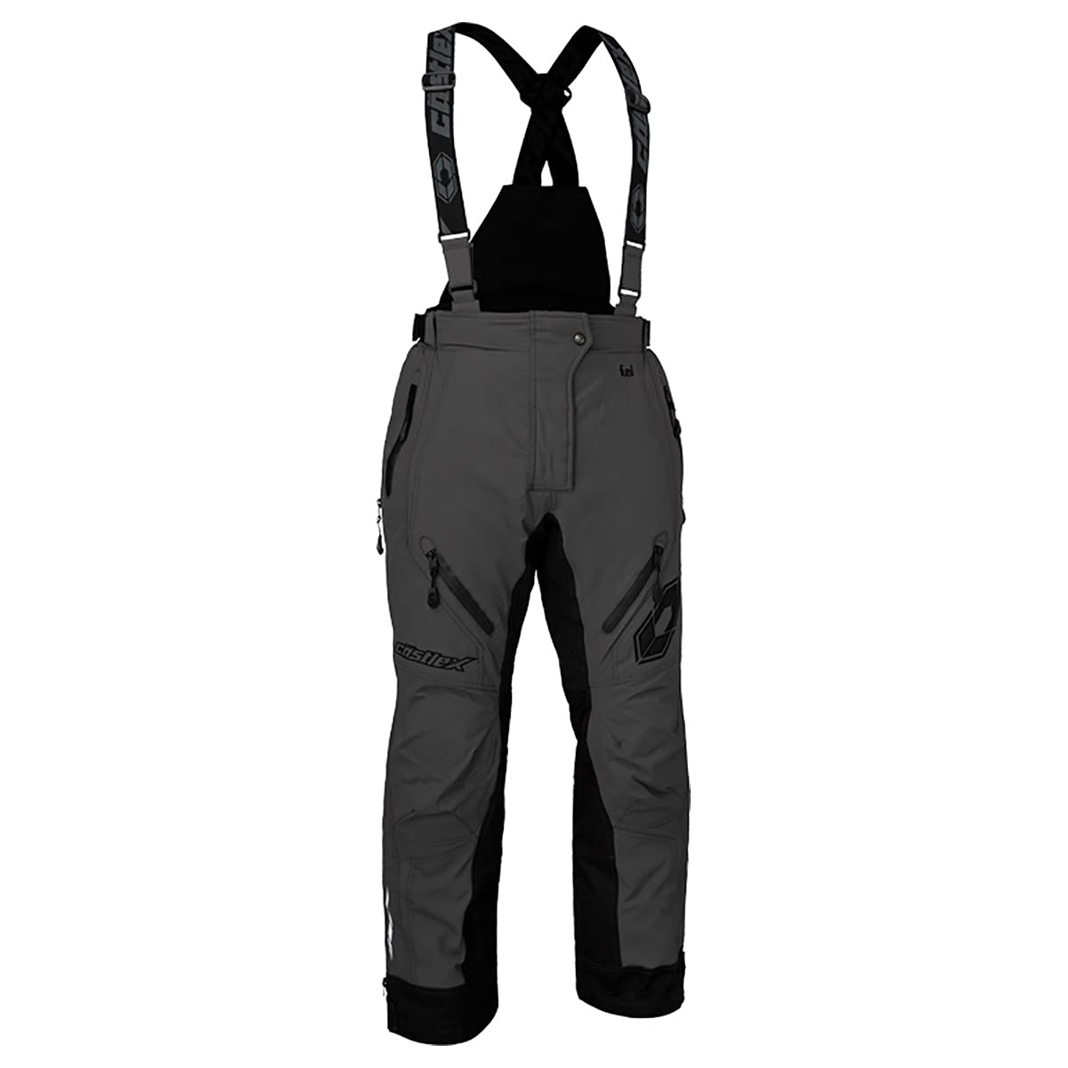 Castle X Women's Fuel Snowmobile Pants - Insulated Waterproof Winter Snow Pants for Riding - Charcoal Gray - Size 2XL - Perfect for Snowmobiling, Skiing & Cold Weather Outdoor Activities