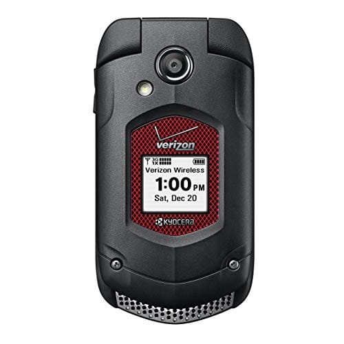 Kyocera DuraXV Plus Rugged Flip Phone - Black (CDMA) | Waterproof & Durable for Outdoor, Construction & Emergency Use