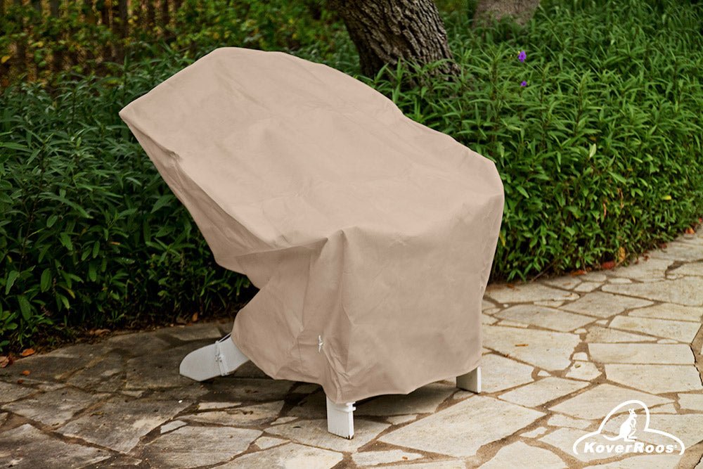 KoverRoos®MAX Heavy-Duty Adirondack Chair Cover - Waterproof, UV-Resistant Outdoor Furniture Protector for Patio, Deck, and Garden Use
