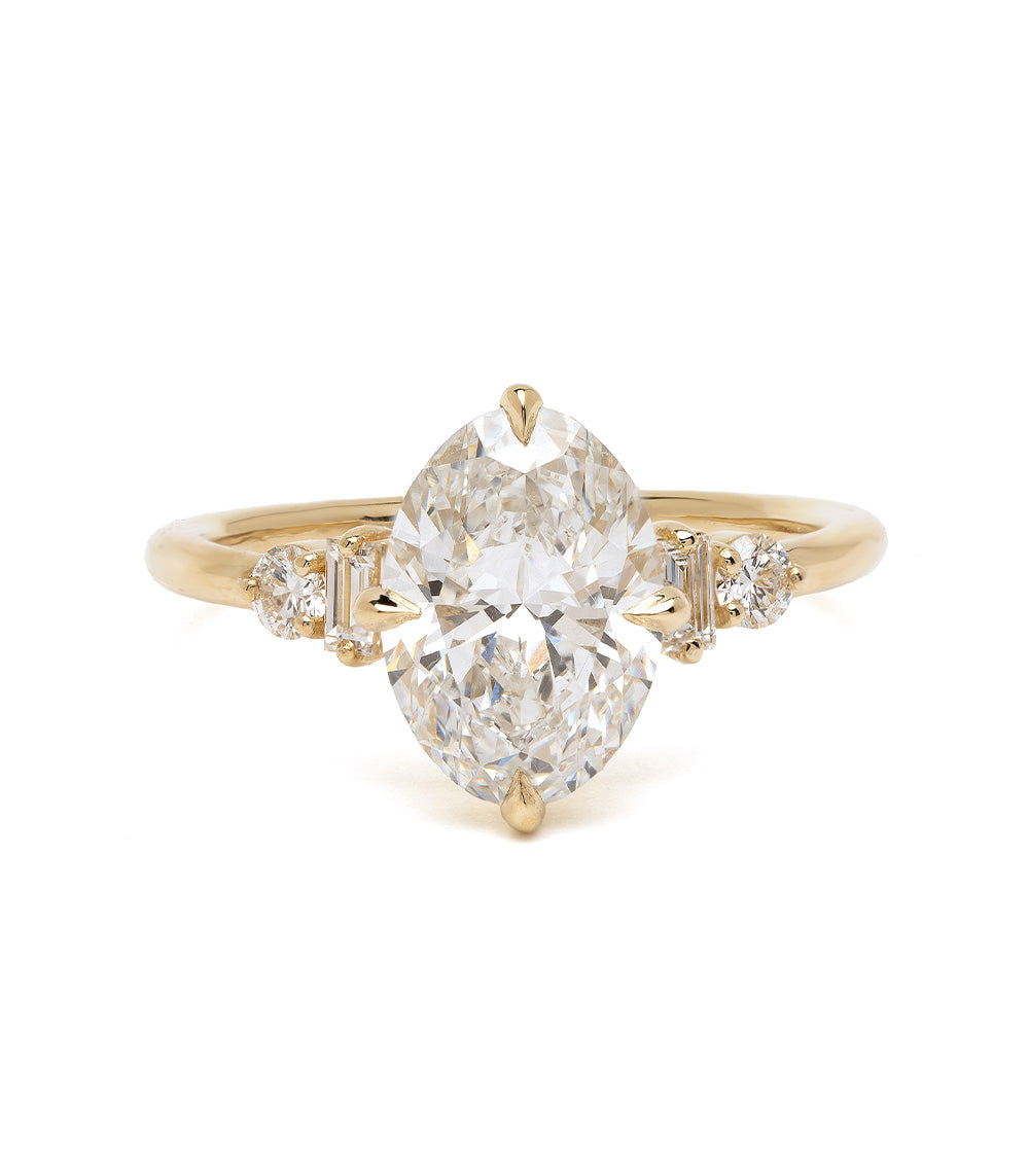 Alouette Oval Unique Diamond Cluster Engagement Ring - Lab Grown Diamond for Women | Perfect for Proposals, Anniversaries & Special Occasions