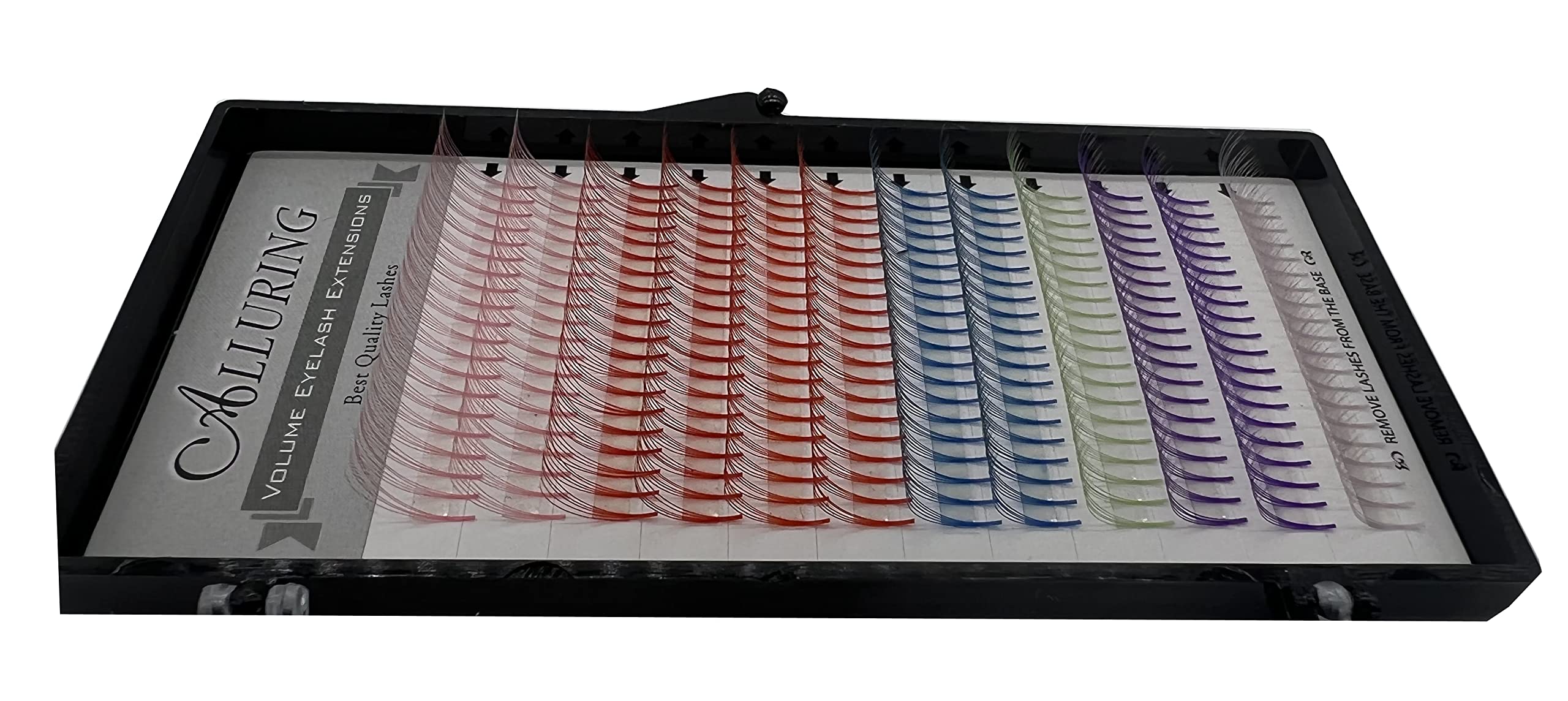 5D Mixed Colored Volume Lashes - 0.07mm C Curl Eyelash Extensions (14mm) for Dramatic Eye Makeup & Special Occasions