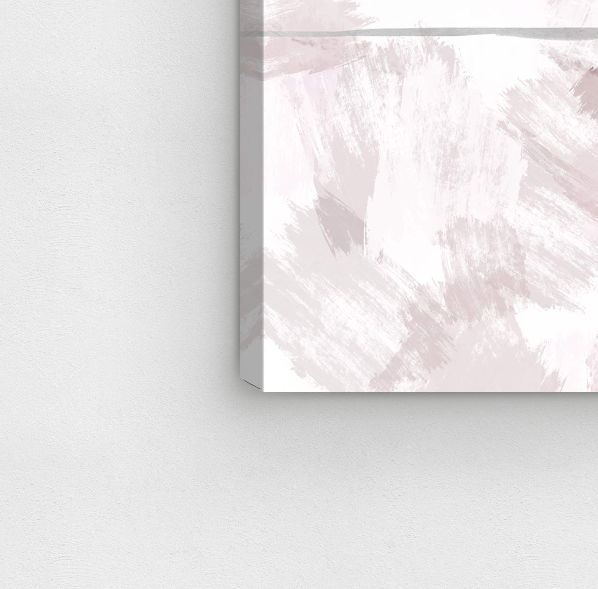 Abstract Wall Art Canvas Print 'Tweed in Taupe' - 15