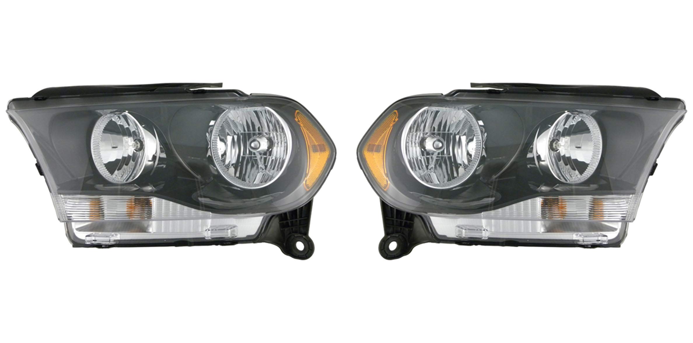 EPIC LIGHTING OE Style Replacement Headlights Assembly for Dodge Durango 2011-2013 - Left Driver & Right Passenger Sides Pair (Part# CH2502229 CH2503229 68084077AB 68084076AB) - Perfect for Night Driving & Vehicle Upgrades