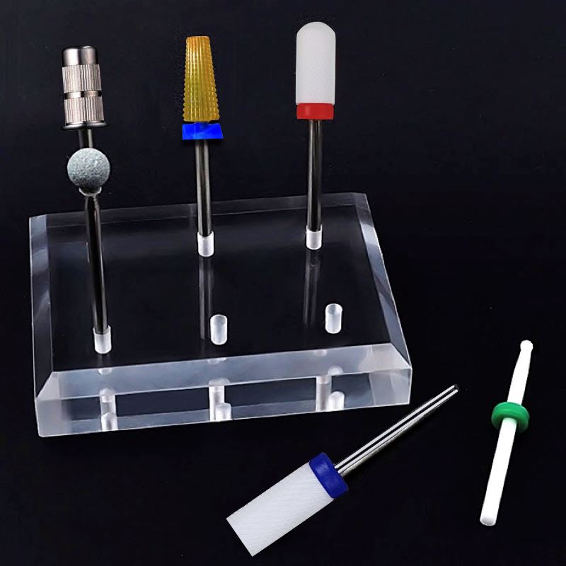 Professional Nail Drill Bits Stand Holder - Organize & Store Manicure Drill Bits for Nail Art, Pedicure & Salon Use - Perfect for Home, Salon & Travel Nail Care Kits