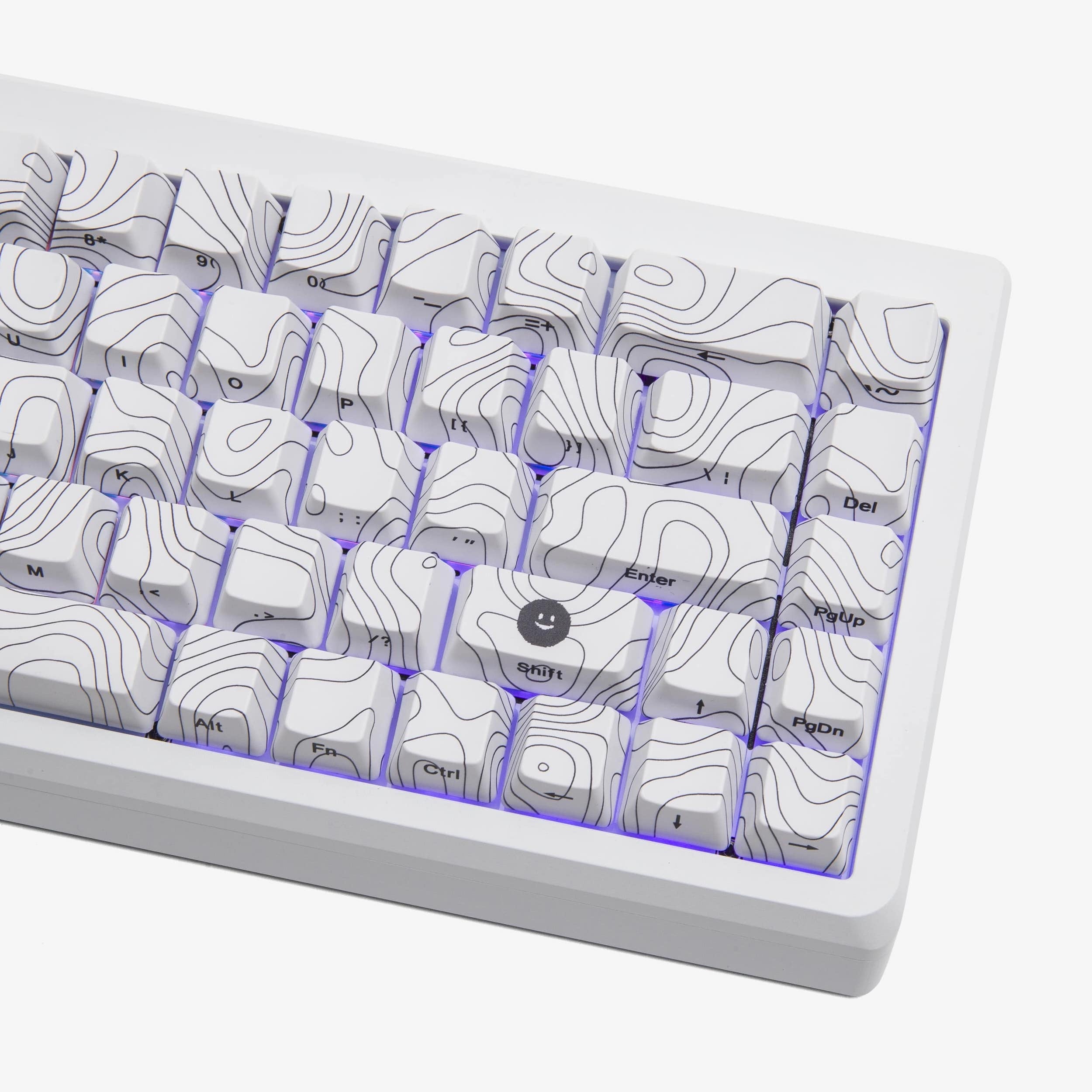 Higround Summit 2.0 65% Mechanical Gaming Keyboard - Snowstone White | Compact Wired RGB Backlit Keyboard for PC Gamers & Programmers | Perfect for Esports, Office Work & Typing