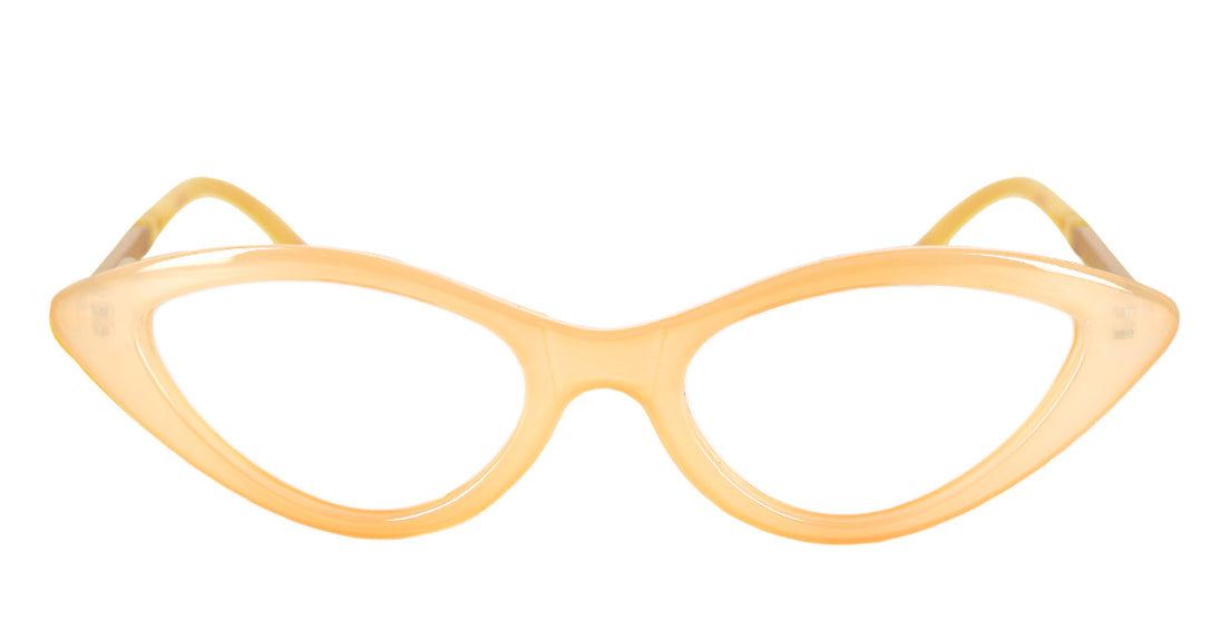 Pastel Cateye Sunglasses for Women - Plastic & Metal Frame ML1511R - Trendy Retro Style for Beach, Driving & Outdoor Fashion