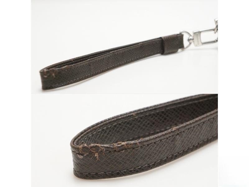 Authentic Pre-Owned Louis Vuitton Taiga Grizzly Brown Pochette Baikal Clutch Bag M30188 171155 - Luxury Vintage Designer Clutch for Women, Perfect for Evening Parties & Special Occasions