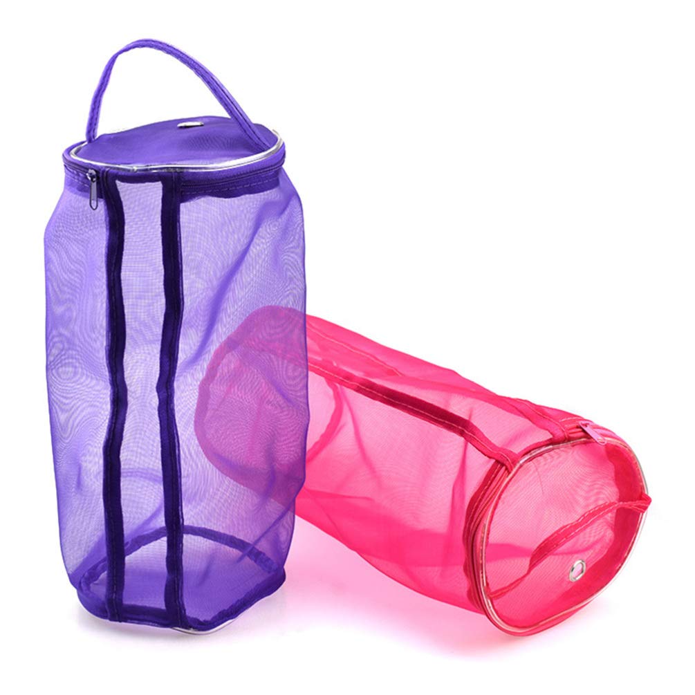 EXCEART Mesh Knitting Storage Bag - Yarn Organizer for Crochet Hooks & Needles, Portable Travel Tote for Wool Craft Supplies | Perfect for Knitting Projects, Crochet Storage & On-the-Go Crafters