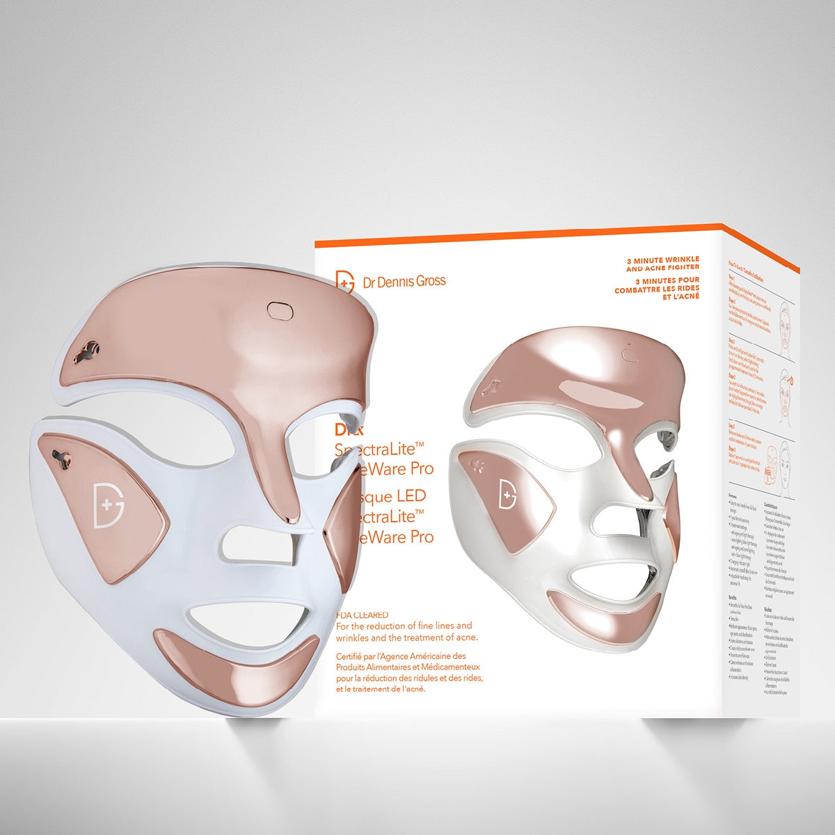 Dr. Dennis Gross SpectraLite FaceWare Pro LED Light Therapy Mask - Anti-Aging & Acne Treatment for Glowing Skin | At-Home Skincare Device for Wrinkles & Blemishes | Perfect for Daily Use & Spa Nights