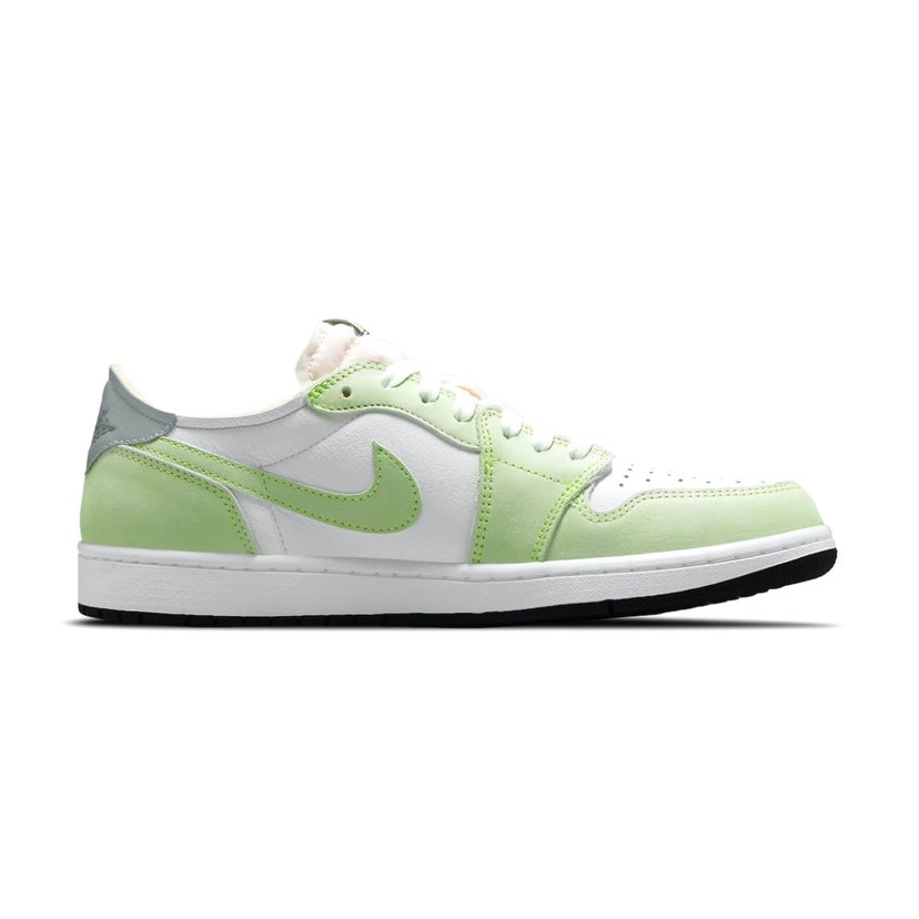 Air Jordan 1 Low OG Sneakers - White/Ghost Green/Black Colorway | Men's Basketball Shoes for Casual Wear & Street Style