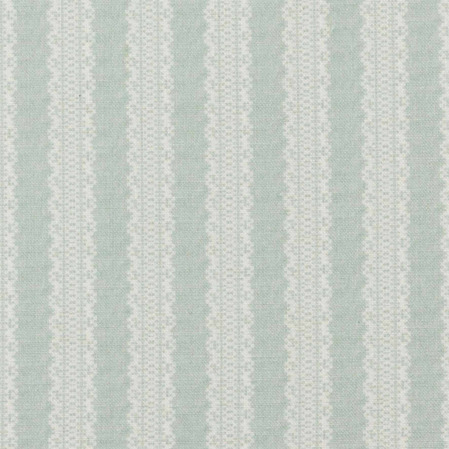 Premium Torchon Stripe Linen Fabric Samples - Duck Egg Blue Color | Ideal for DIY Crafts, Home Decor & Upholstery Projects