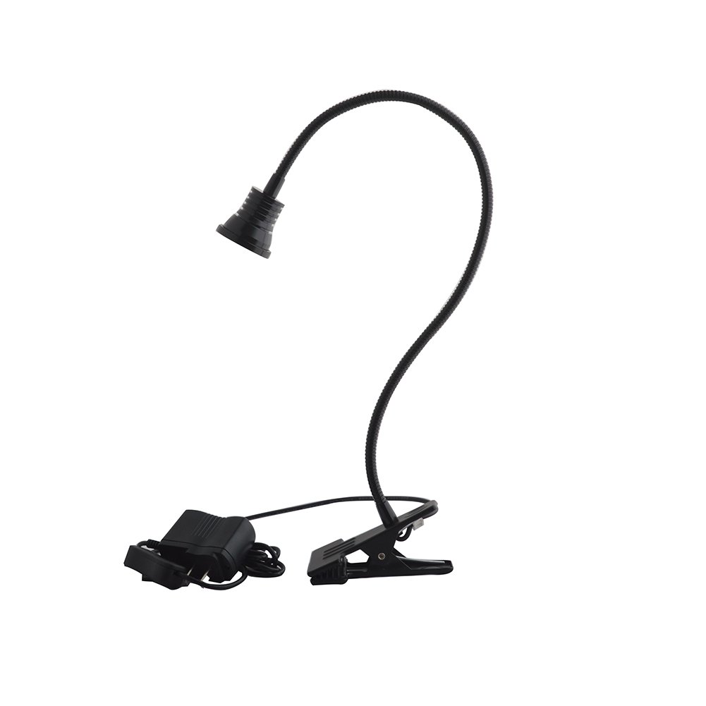 Eye-Care LED Desk Lamp with Adjustable Gooseneck - 5W Cold Light Reading Light with US Plug & 62
