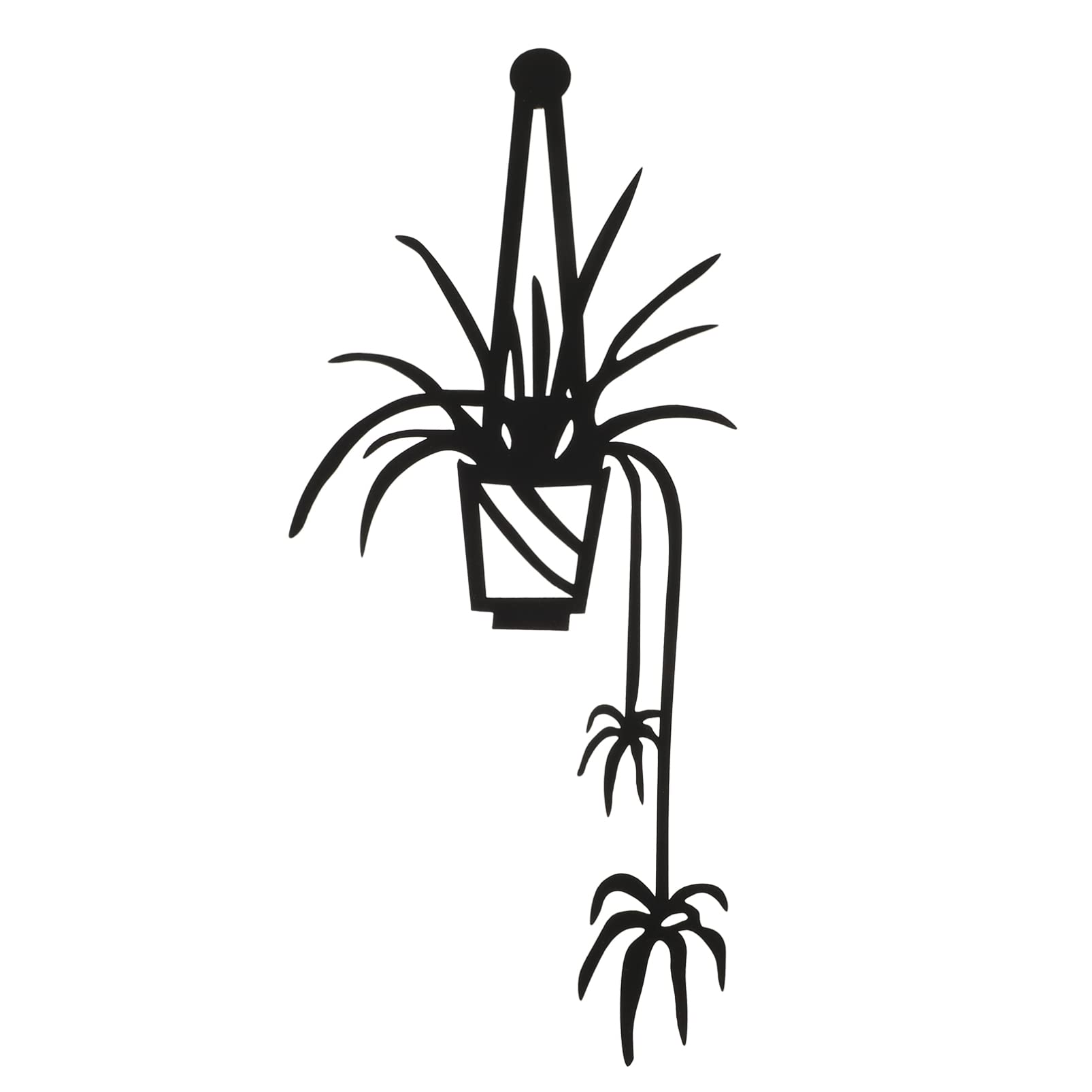 Metal Wall Vases - Wrought Iron Hanging Flower Pots for Kitchen & Home Decor