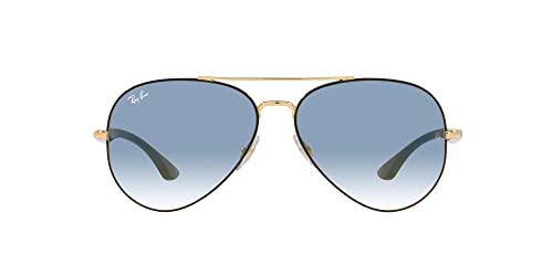 Black on Gold/Clear Gradient Blue