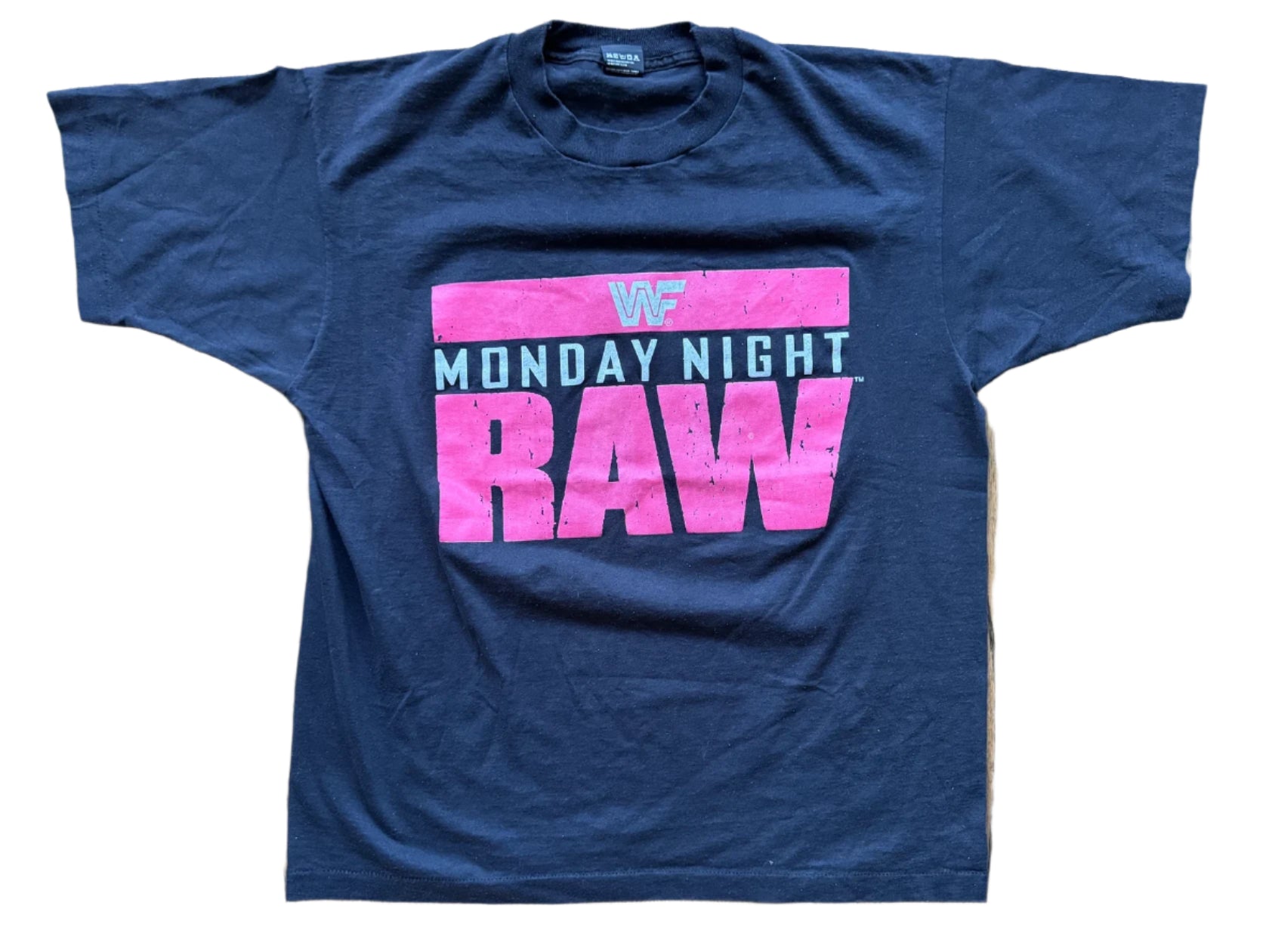 Vintage 1993 WWF Monday Night Raw Logo T-Shirt - Retro Wrestling Fan Tee for Men & Women - Perfect for WWE Events & 90s Nostalgia
