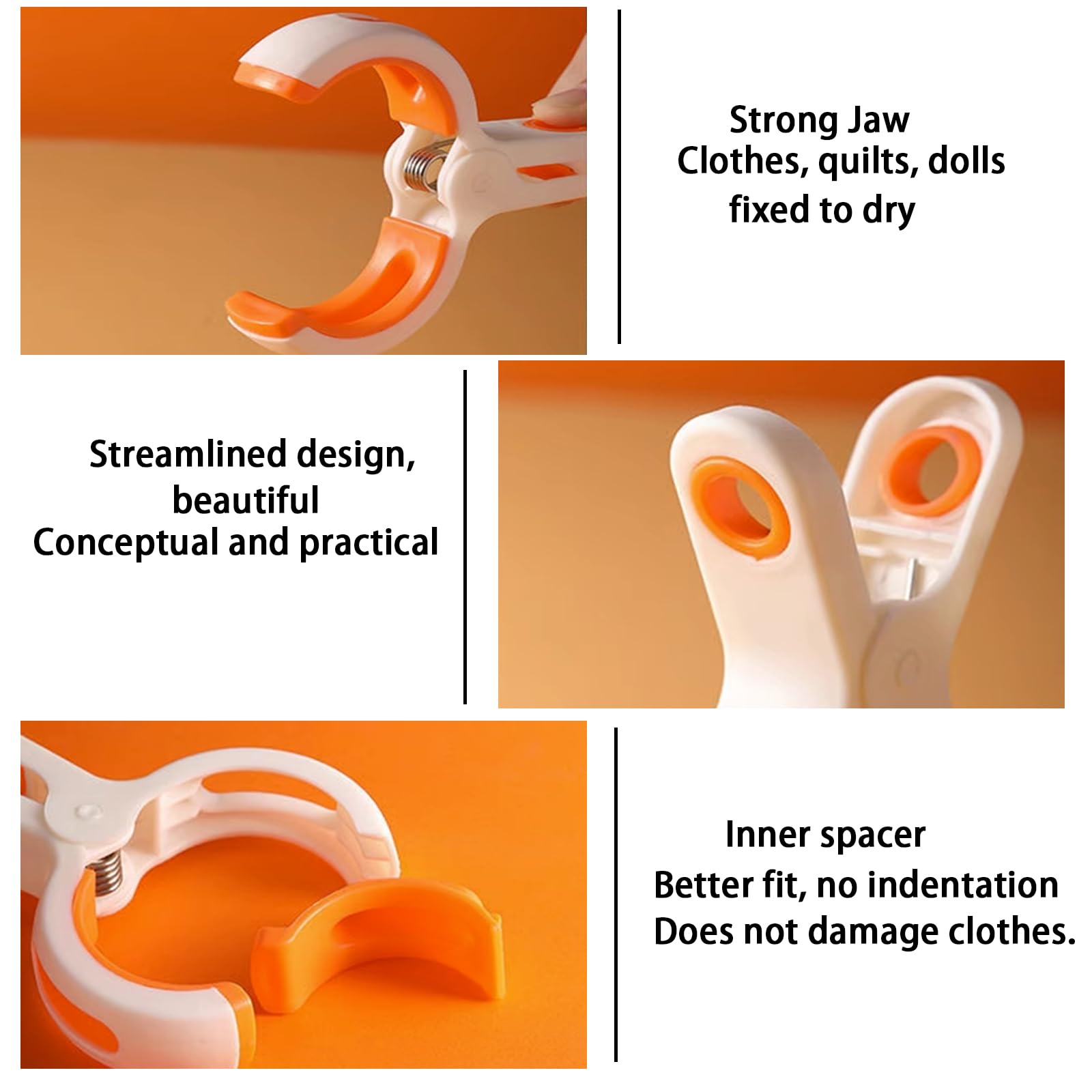 Beach Towel Clips 5-Pack - Plastic Clothes Pins for Chairs & Outdoor Drying - Pool, Travel, Camping