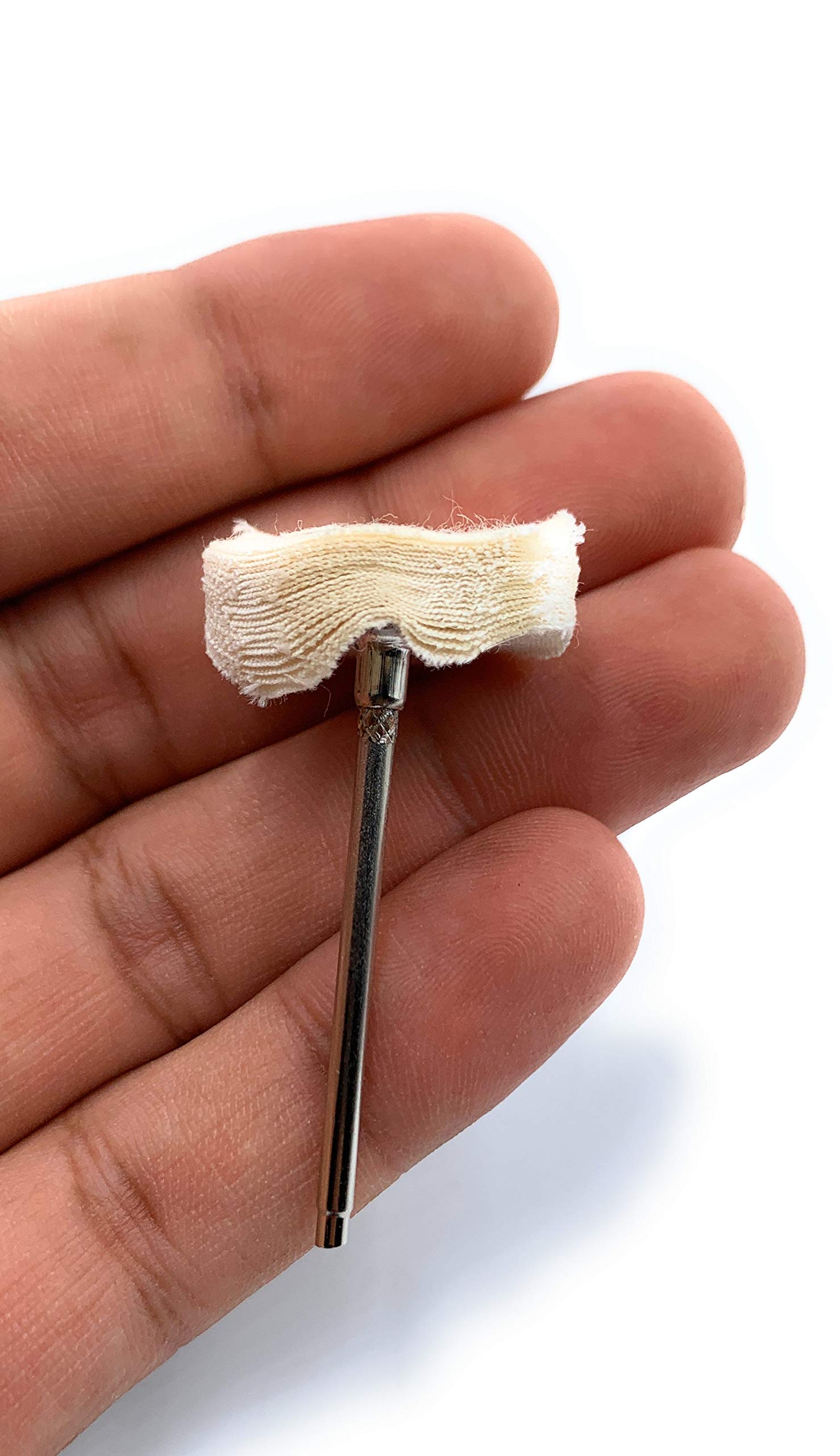 5pcs Aone Mounted Muslin Cloth Buffing Wheels for Dremel Rotary Tools - Perfect for Jewelry Making, Watch Repair, Model Building & DIY Crafts - Ideal for Polishing, Buffing and Cleaning Metals, Wood & Plastic Surfaces
