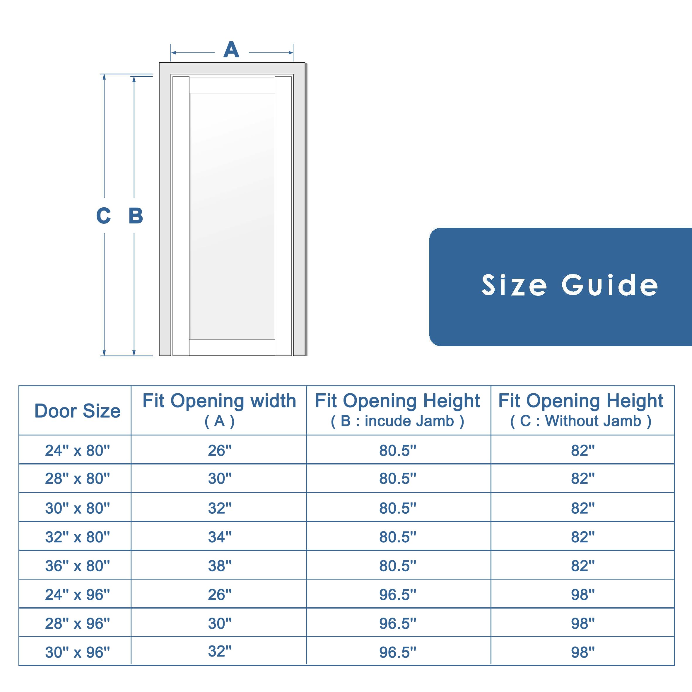 WINSTELLAR 32x80 Frosted Tempered Glass Interior Door Slab - Paintable Shaker Style for Living Room, Pantry & Laundry - Prehung, Pocket, French & Barn Door Ready - White Prefinished - Perfect for Modern Homes & Office Spaces