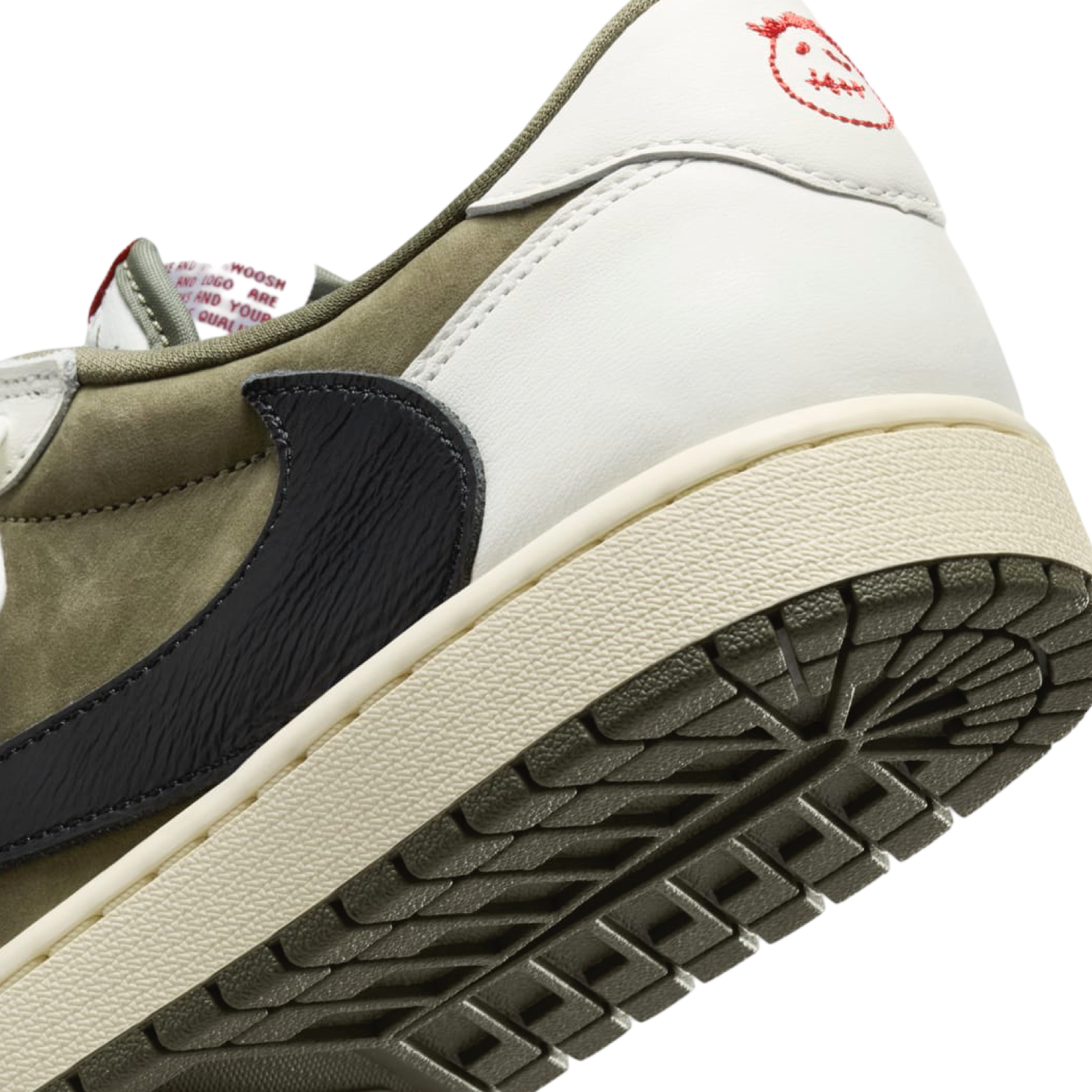 Air Jordan 1 Low OG x Travis Scott Sneakers - Medium Olive/Black/White Colorway - Limited Edition Basketball Shoes for Streetwear & Casual Outfits