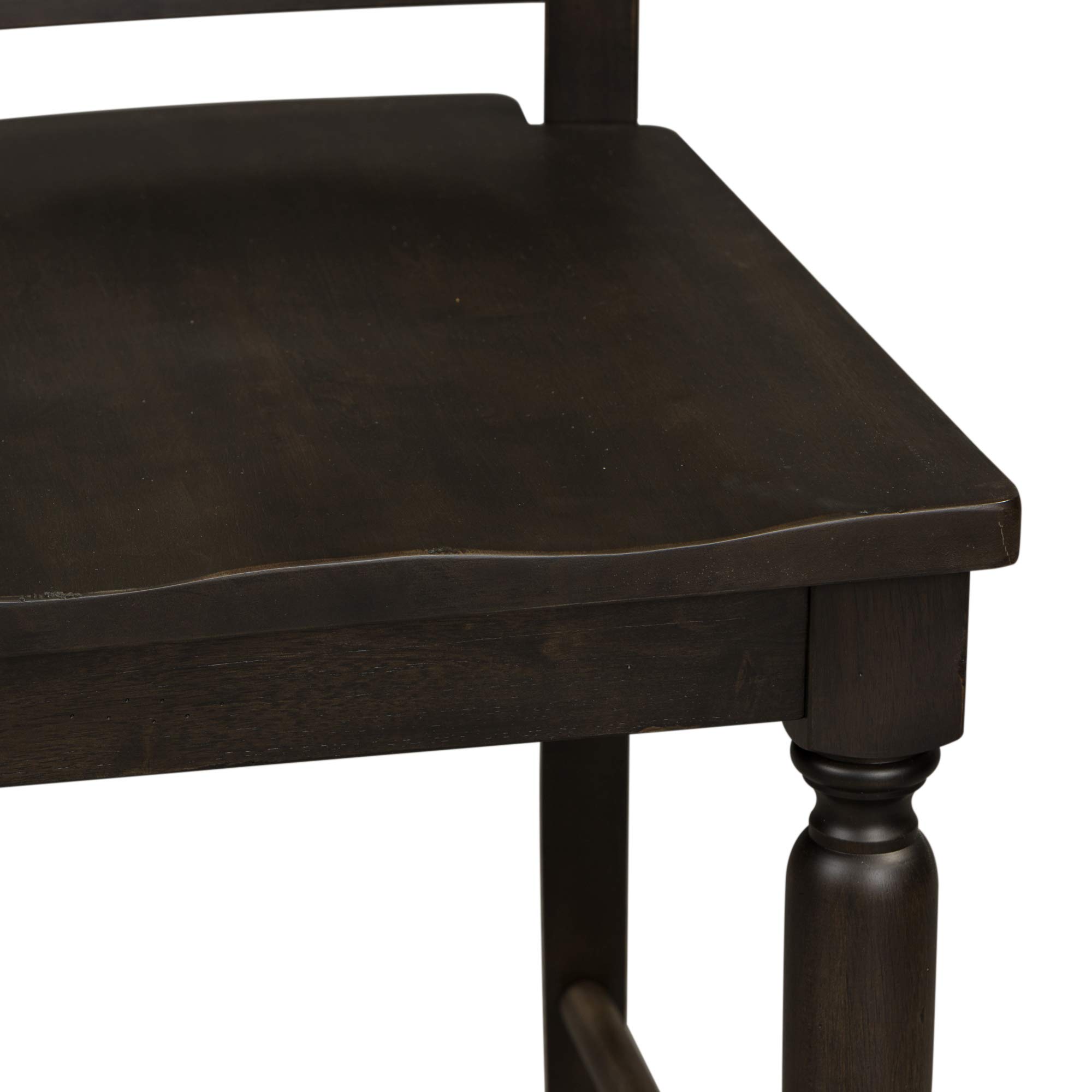 Liberty Furniture Industries Slat Back Counter Chair (RTA) - Modern Bar Stool for Kitchen Island, Breakfast Nook & Home Bar - Ready-to-Assemble Dining Chair