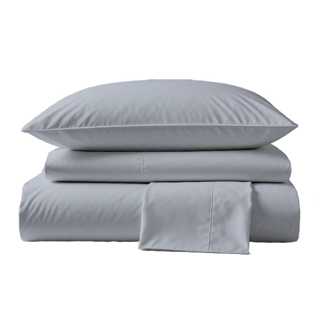 Premium 100% Peruvian Pima Cotton Twin XL Sheet Set - 3 Piece Percale Bedding with 415 Thread Count - Breathable & Cooling Sheets in Slate Color - Perfect for Hot Sleepers & Luxury Bedrooms