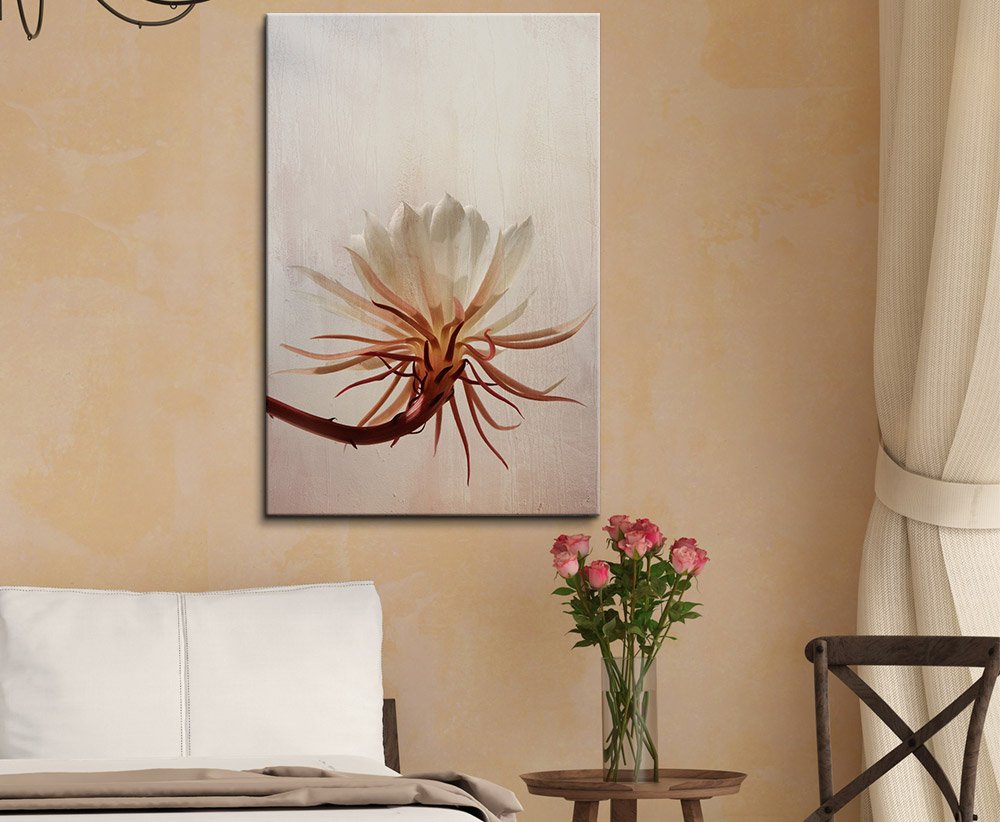 Wall26 Floral Petal Abstract Canvas Print - Modern Gallery Wrapped Wall Art for Living Room, Bedroom & Office Decor - 32x48 Inches Ready to Hang Painting - Perfect for Home, Apartment & Dorm Room Interior Design